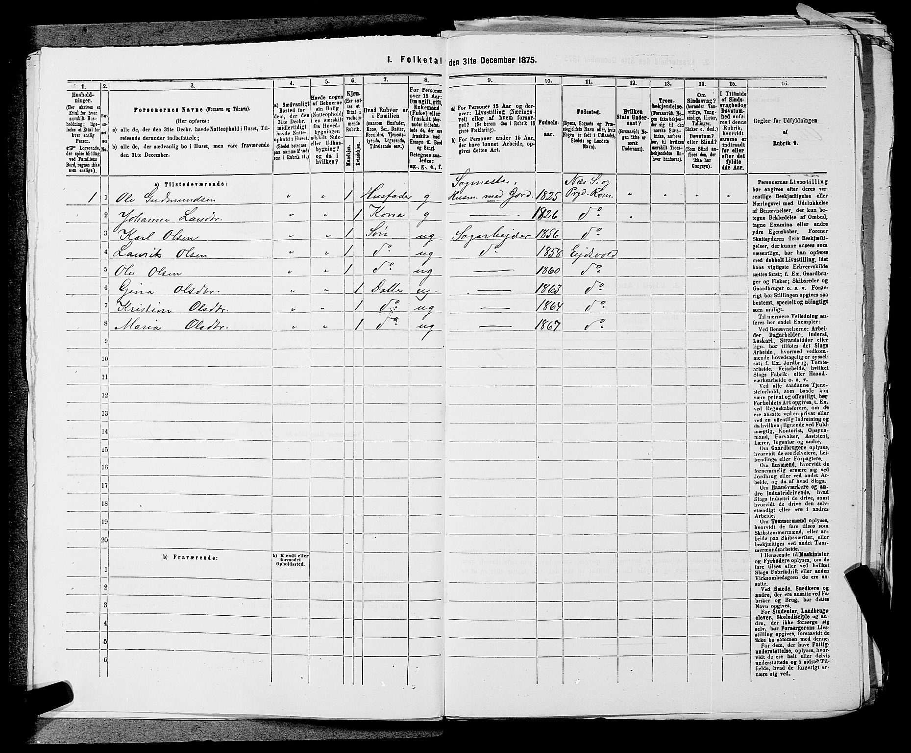 RA, 1875 census for 0237P Eidsvoll, 1875, p. 1793