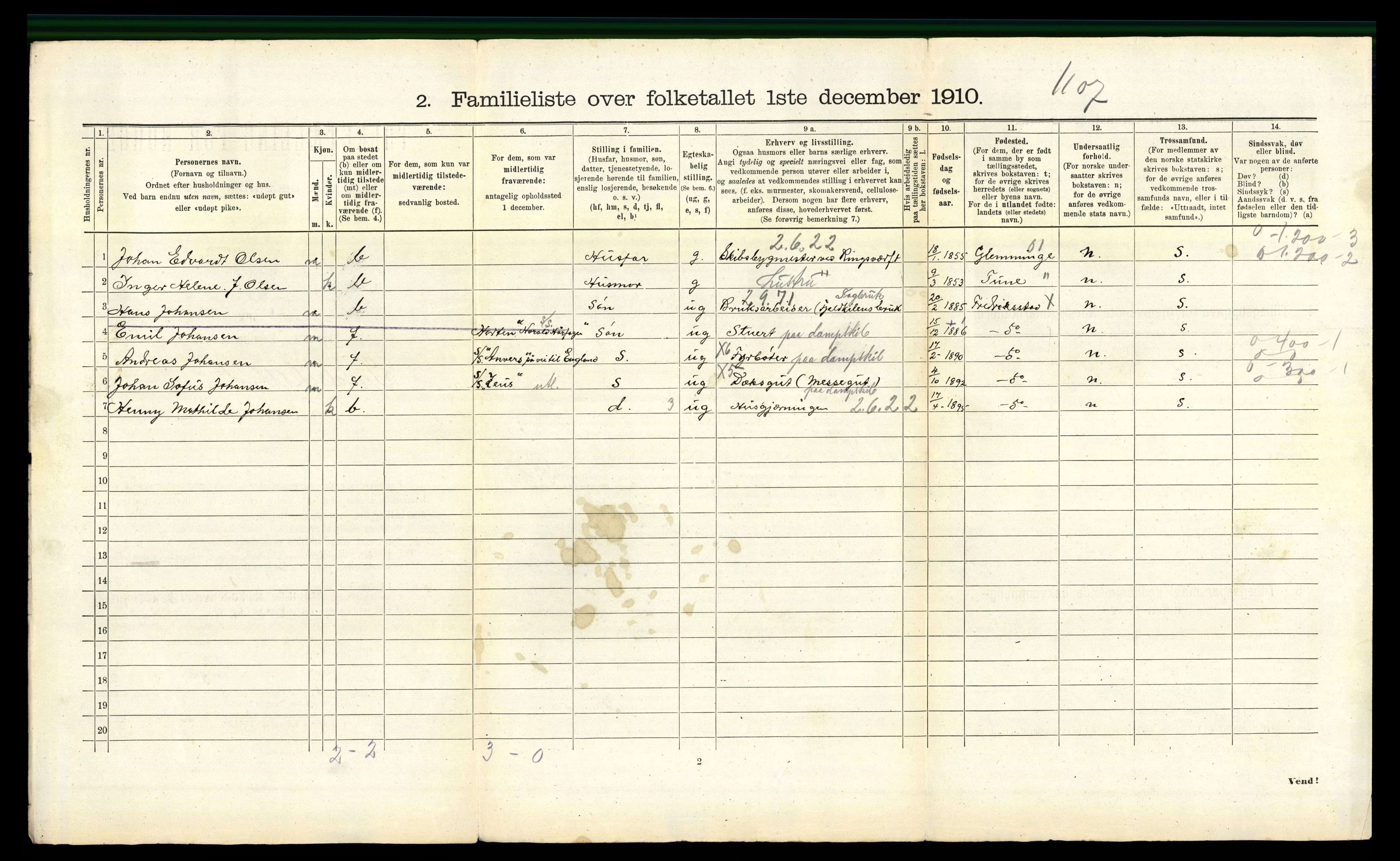 RA, 1910 census for Fredrikstad, 1910, p. 825