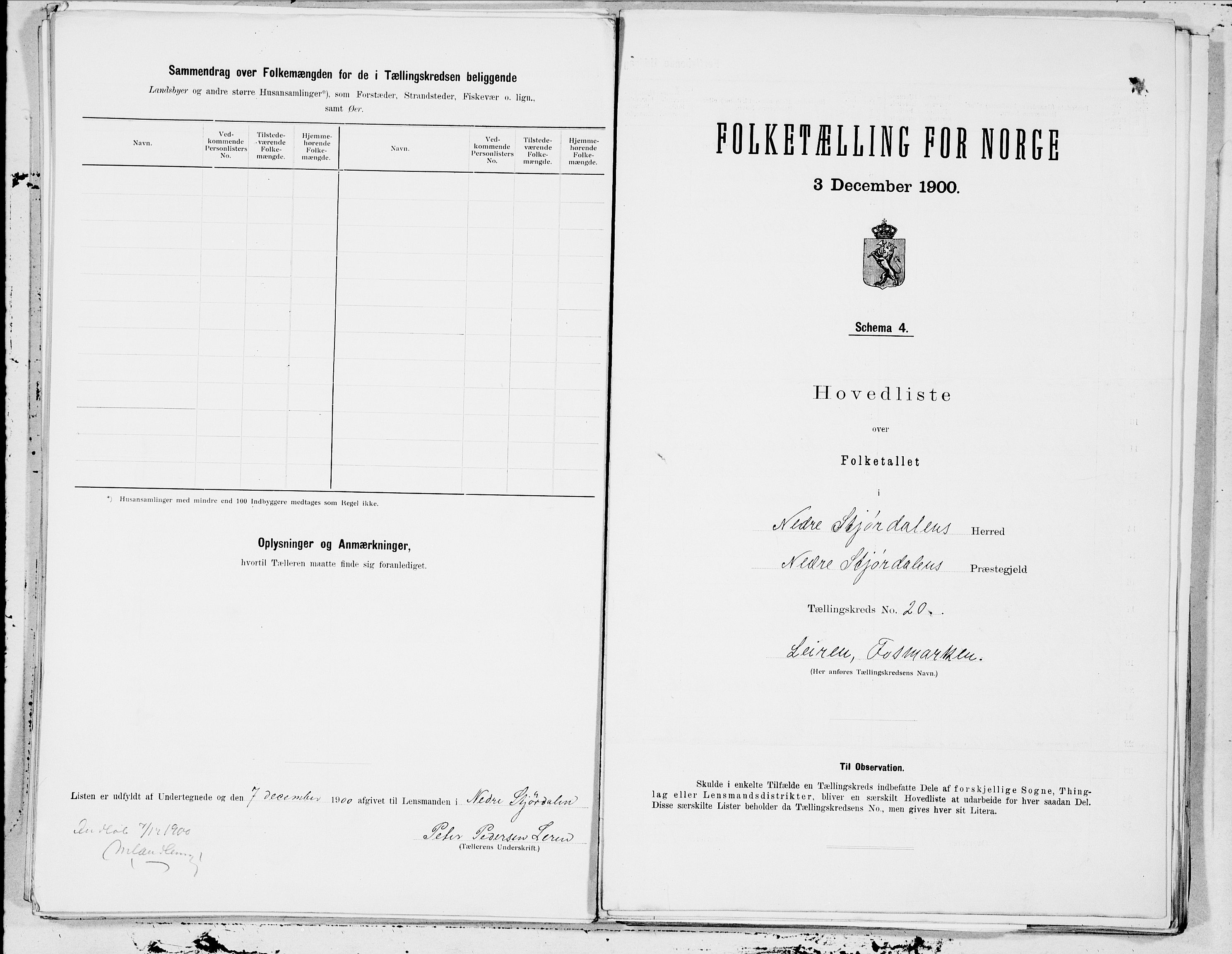 SAT, 1900 census for Nedre Stjørdal, 1900, p. 41