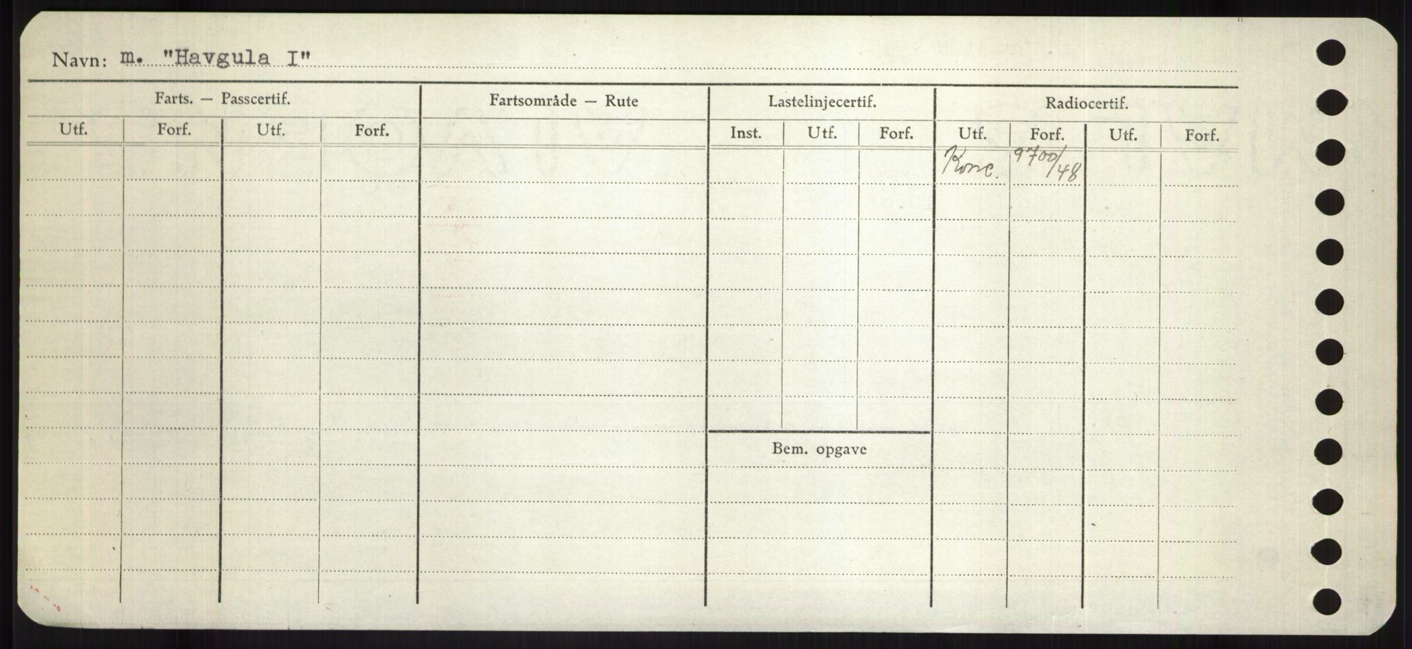 Sjøfartsdirektoratet med forløpere, Skipsmålingen, RA/S-1627/H/Hd/L0014: Fartøy, H-Havl, p. 566