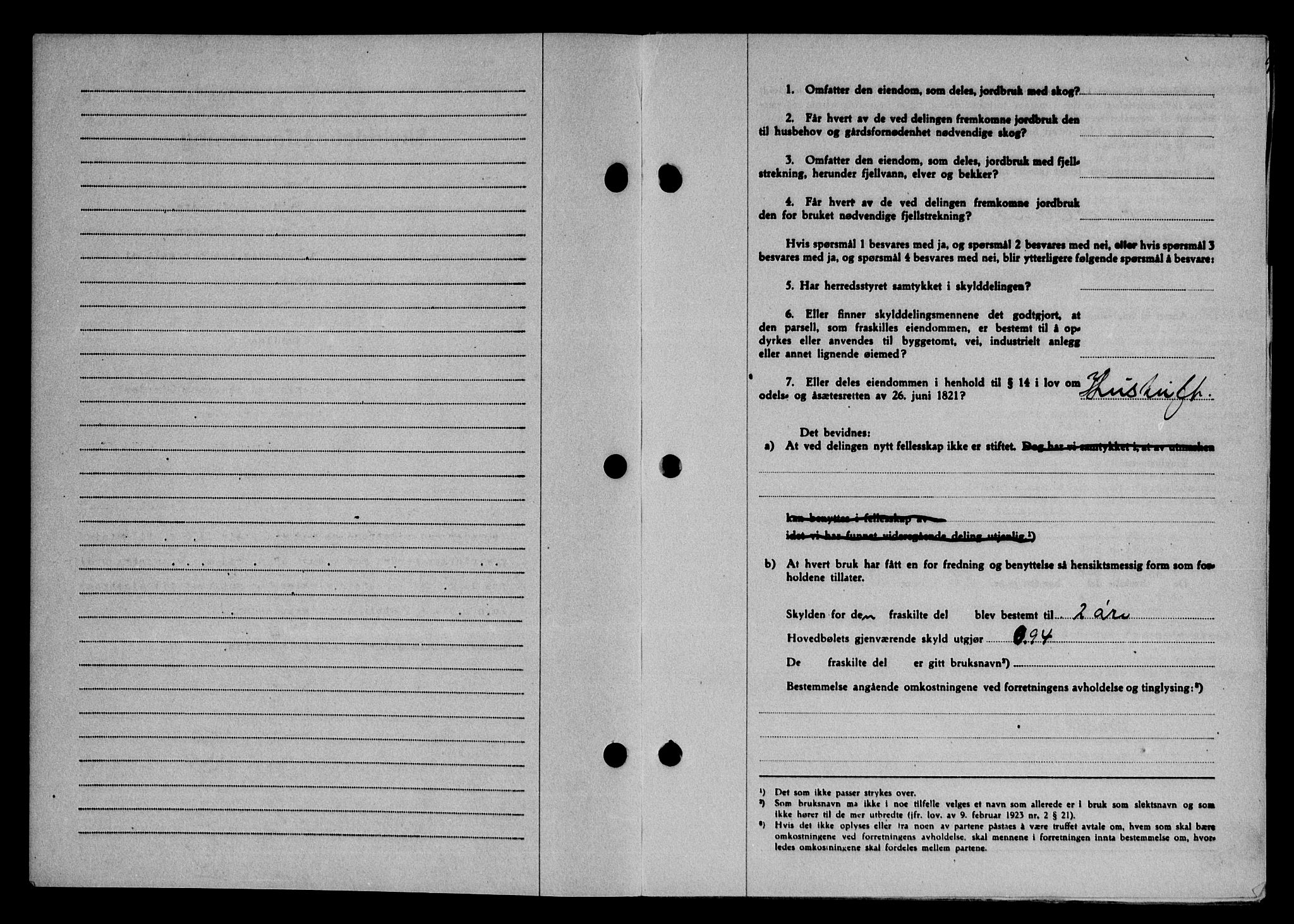 Karmsund sorenskriveri, SAST/A-100311/01/II/IIB/L0090: Mortgage book no. 70A, 1947-1947, Diary no: : 1259/1947