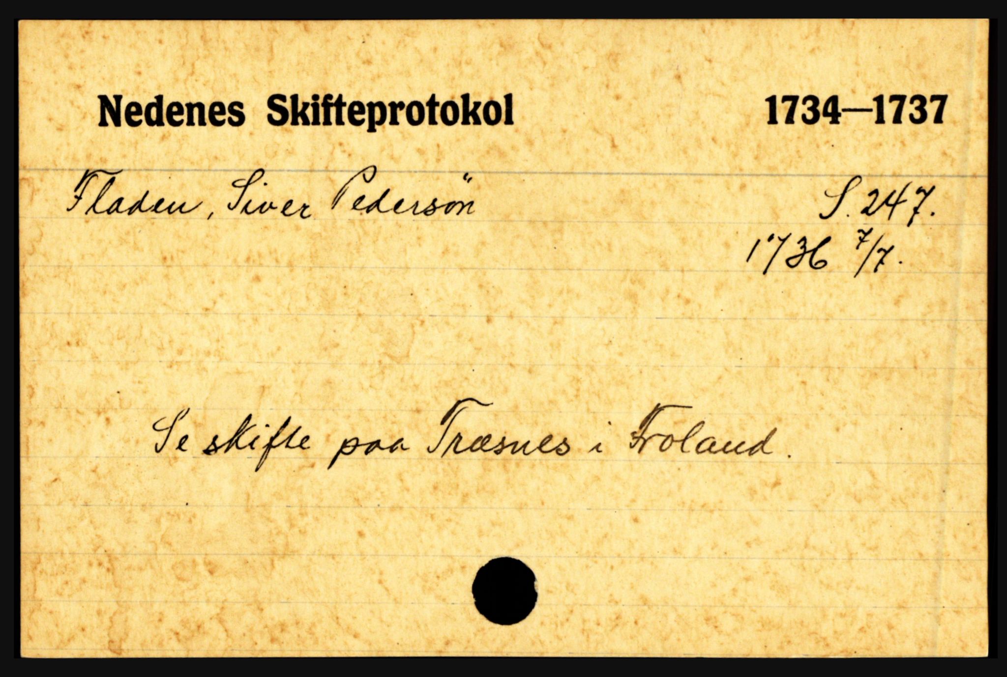 Nedenes sorenskriveri før 1824, AV/SAK-1221-0007/H, p. 6901