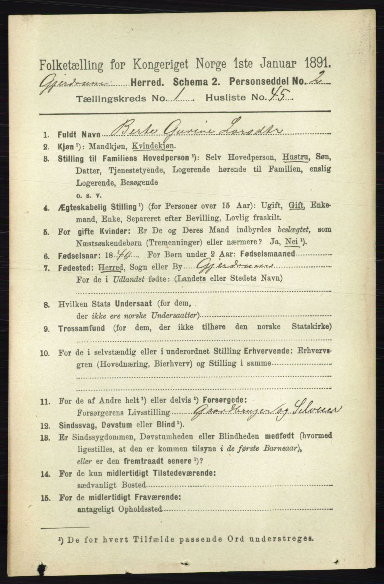 RA, 1891 census for 0234 Gjerdrum, 1891, p. 362