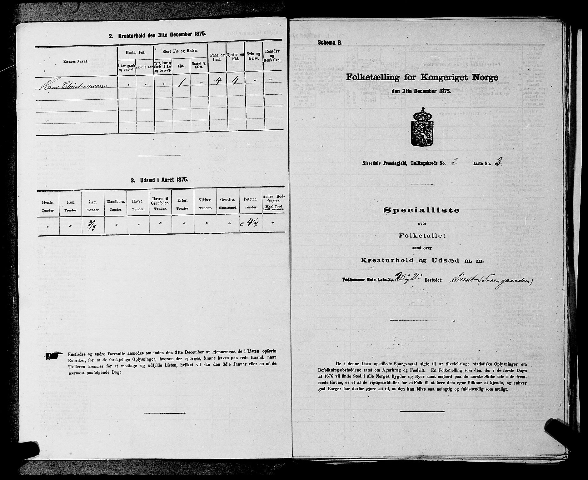 SAKO, 1875 census for 0830P Nissedal, 1875, p. 115