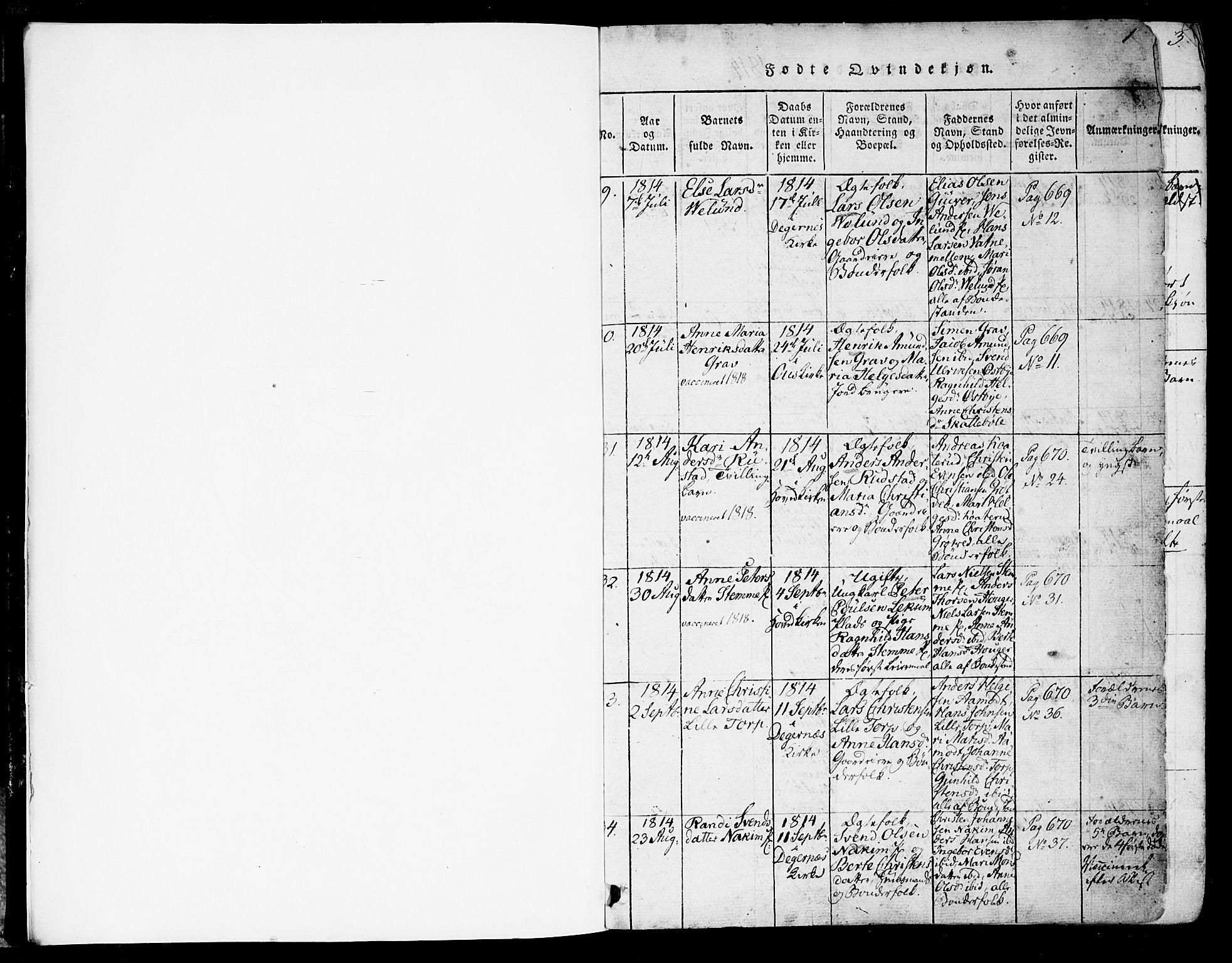 Rakkestad prestekontor Kirkebøker, AV/SAO-A-2008/F/Fa/L0006: Parish register (official) no. I 6, 1814-1824, p. 0-1