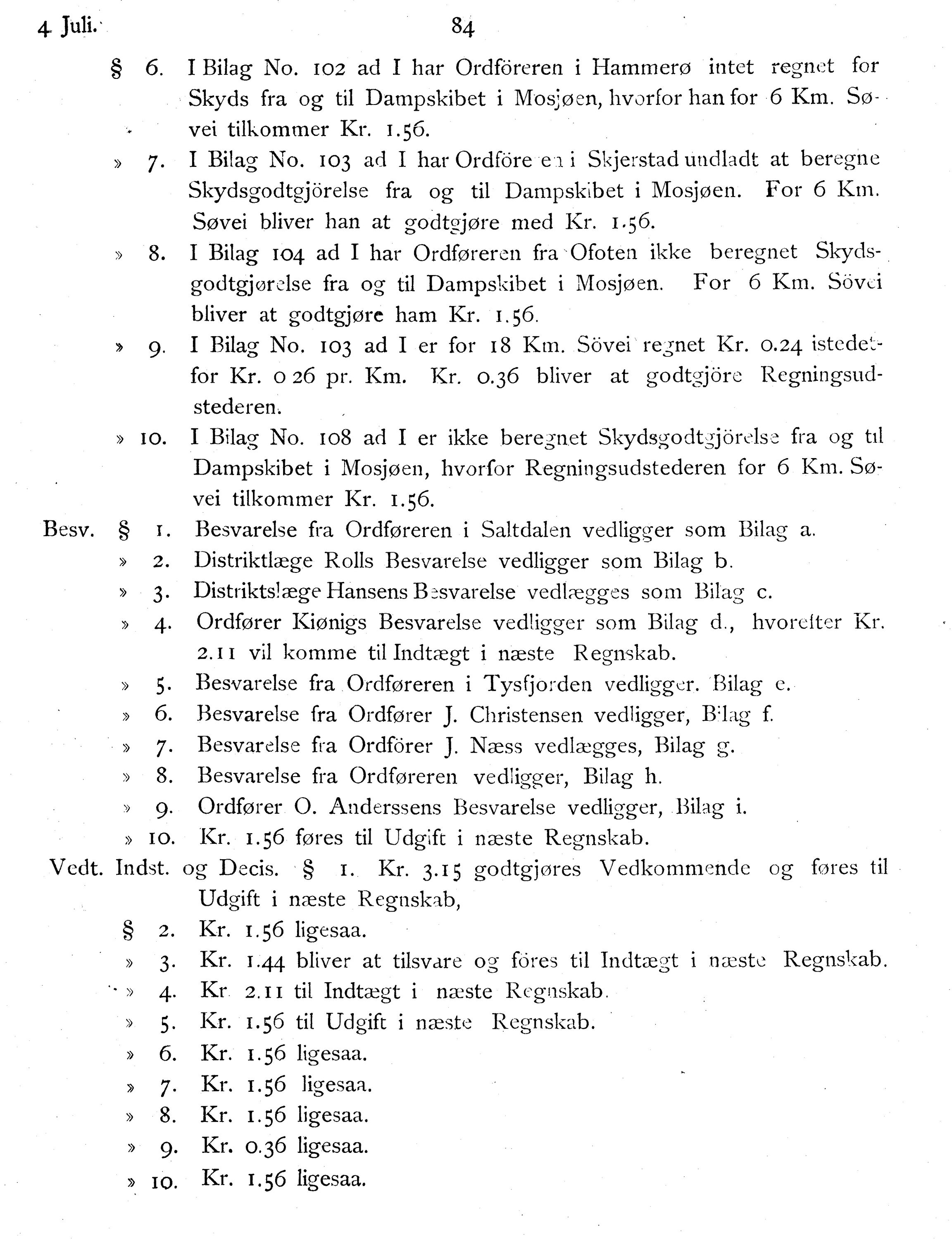 Nordland Fylkeskommune. Fylkestinget, AIN/NFK-17/176/A/Ac/L0014: Fylkestingsforhandlinger 1881-1885, 1881-1885