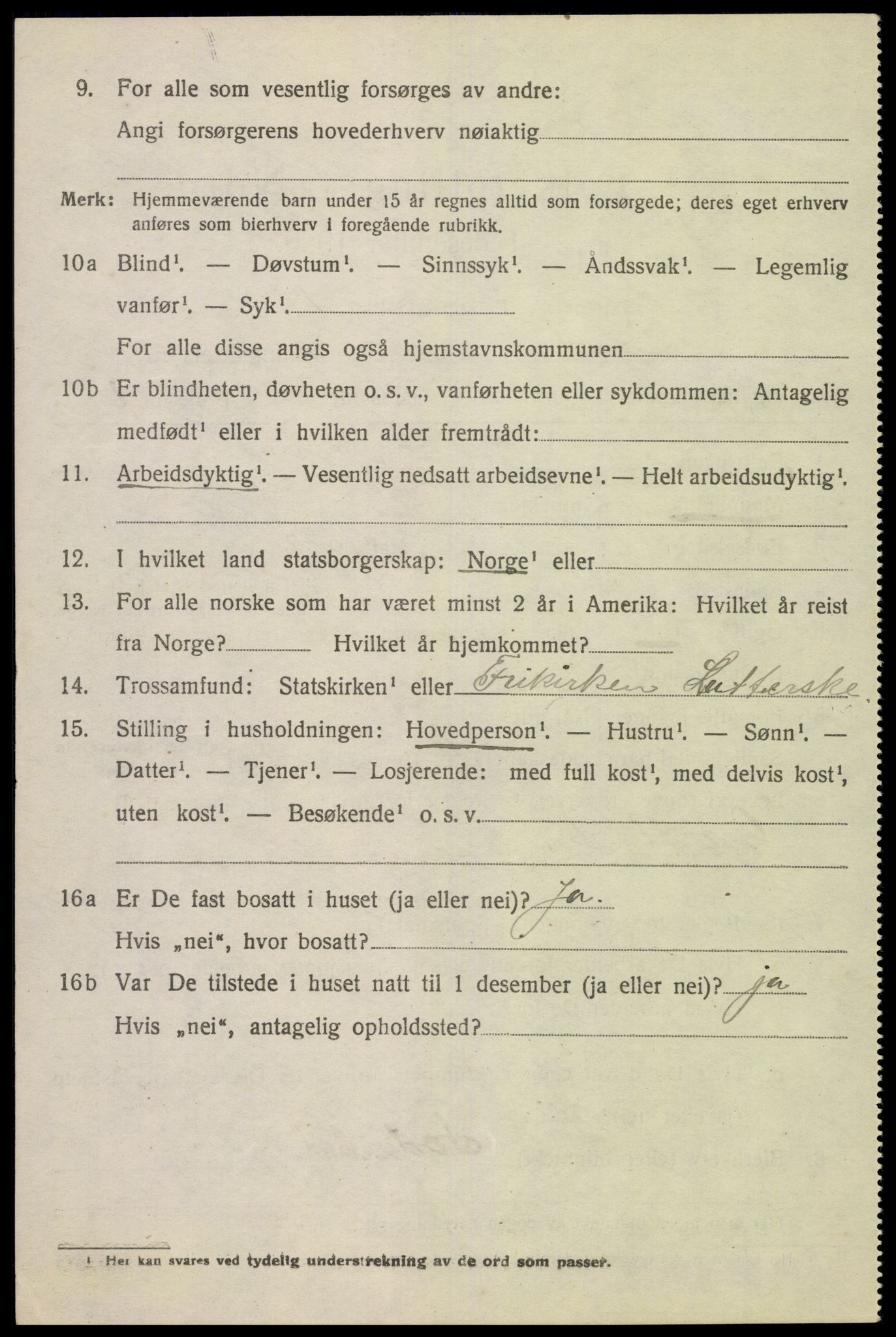 SAK, 1920 census for Hidra, 1920, p. 825