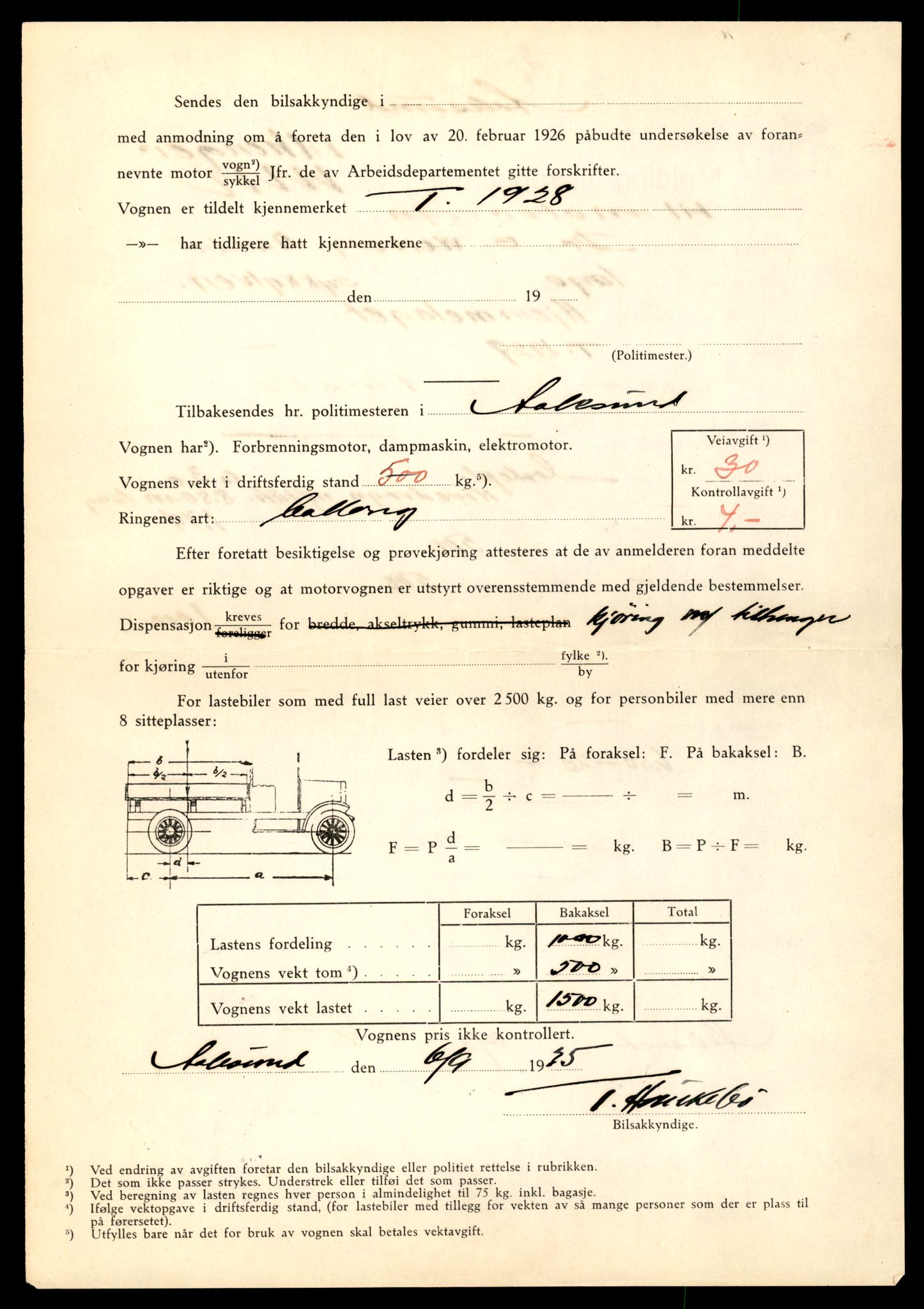 Møre og Romsdal vegkontor - Ålesund trafikkstasjon, SAT/A-4099/F/Fe/L0016: Registreringskort for kjøretøy T 1851 - T 1984, 1927-1998, p. 1794