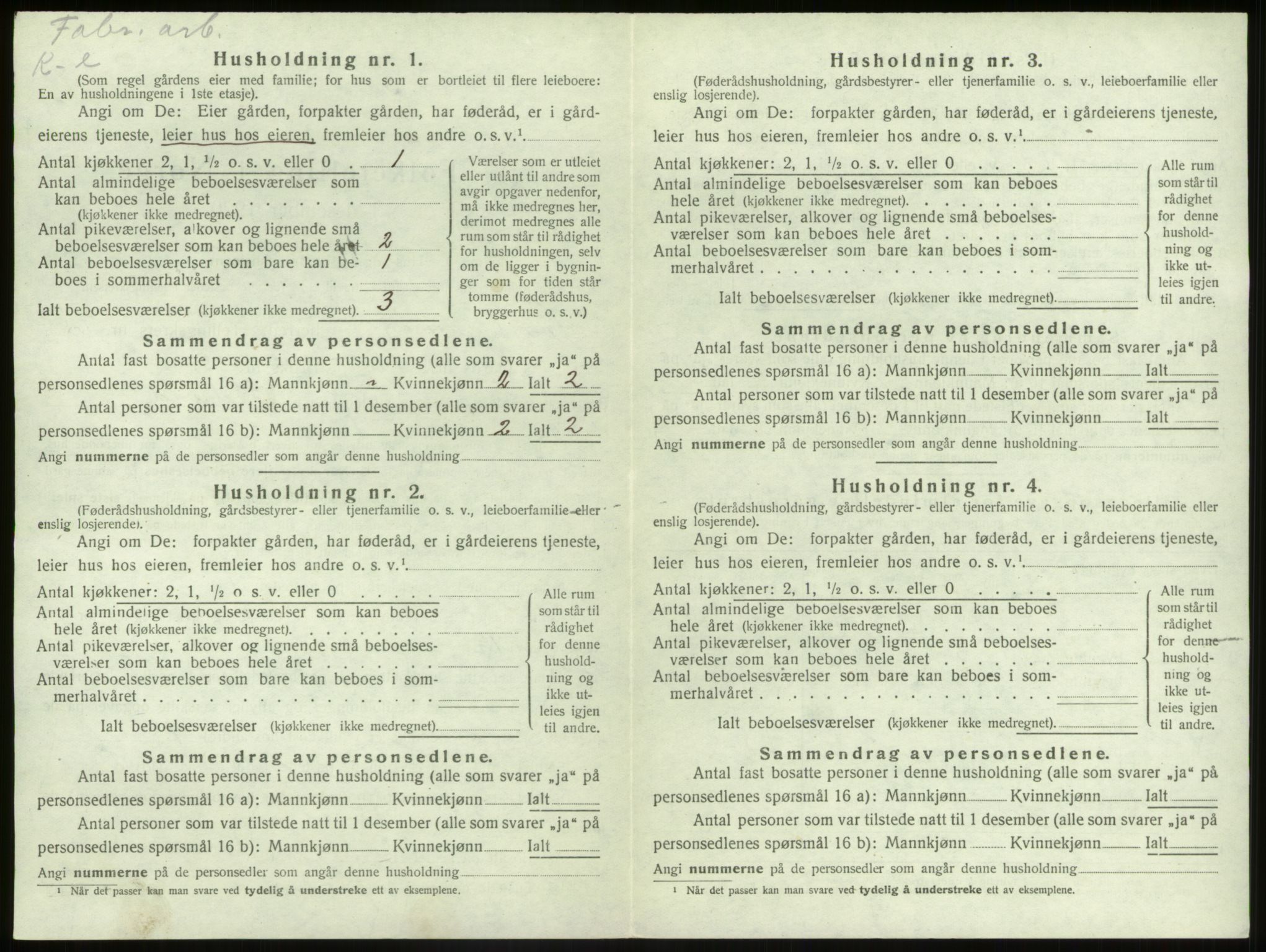 SAB, 1920 census for Sør-Vågsøy, 1920, p. 459