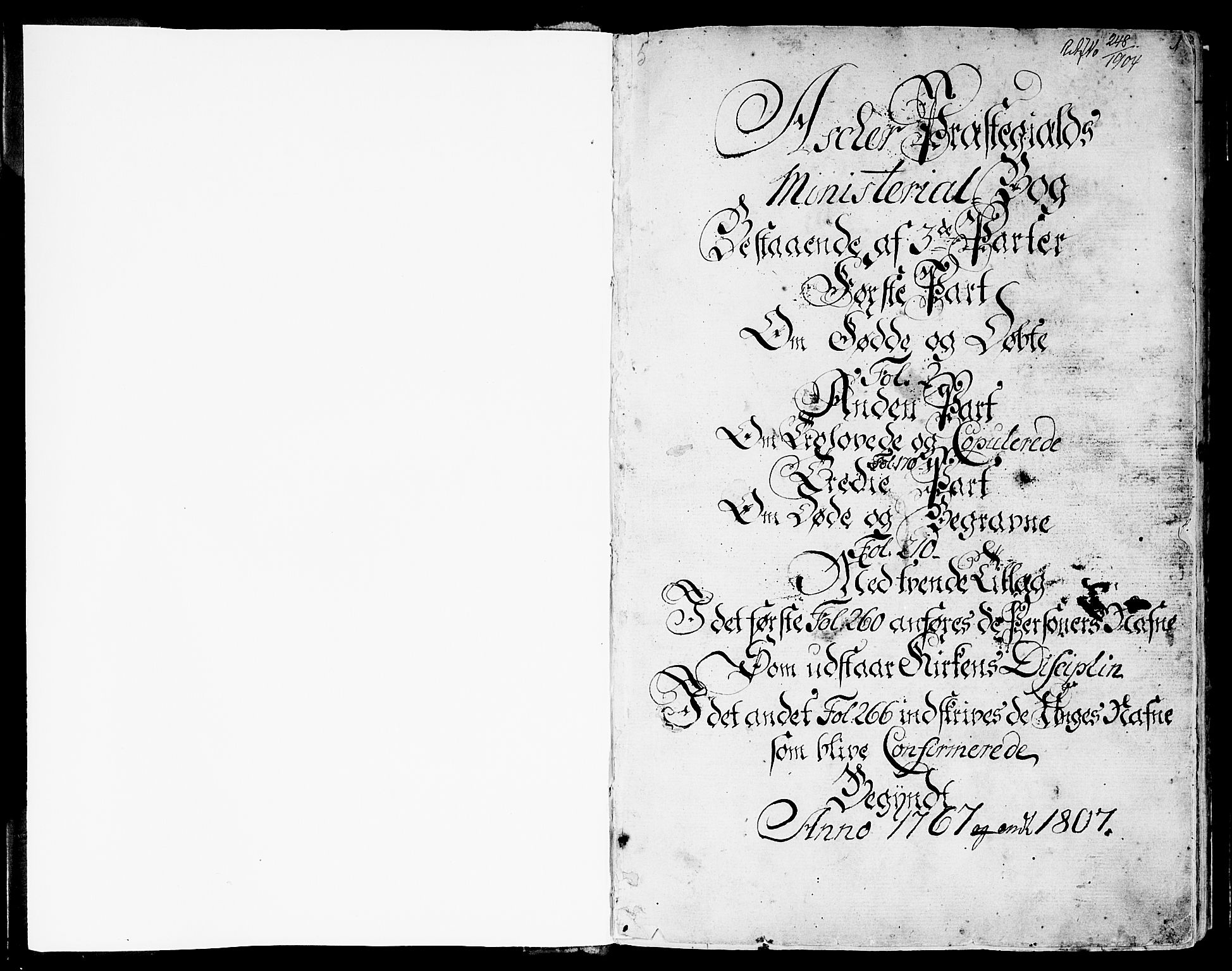 Asker prestekontor Kirkebøker, SAO/A-10256a/F/Fa/L0003: Parish register (official) no. I 3, 1767-1807, p. 1