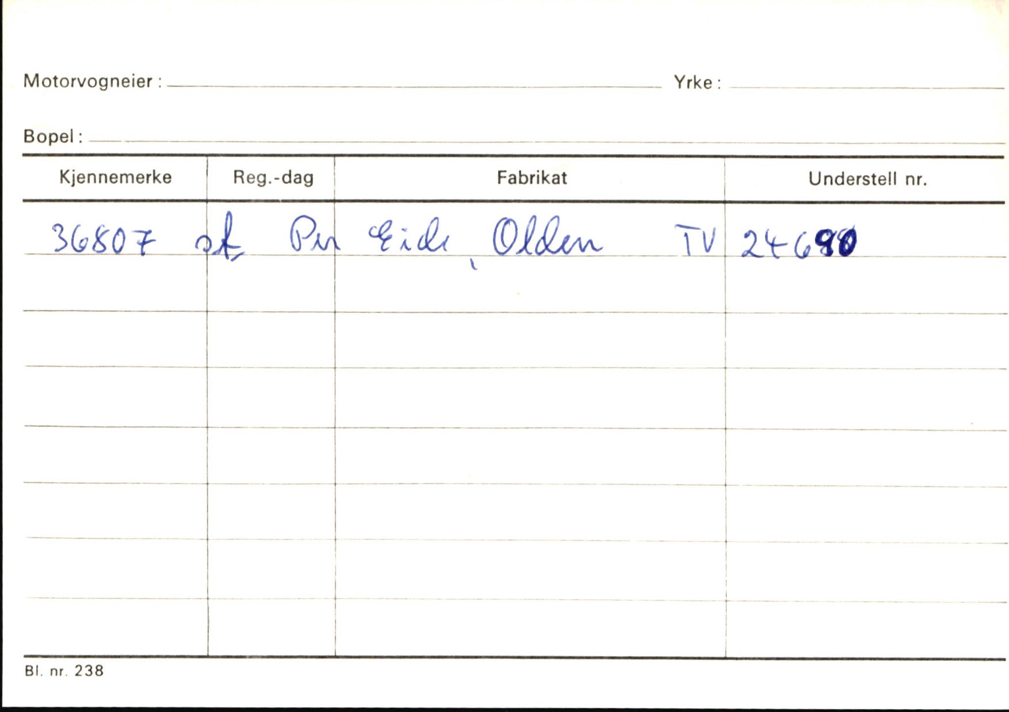 Statens vegvesen, Sogn og Fjordane vegkontor, AV/SAB-A-5301/4/F/L0145: Registerkort Vågsøy S-Å. Årdal I-P, 1945-1975, p. 494