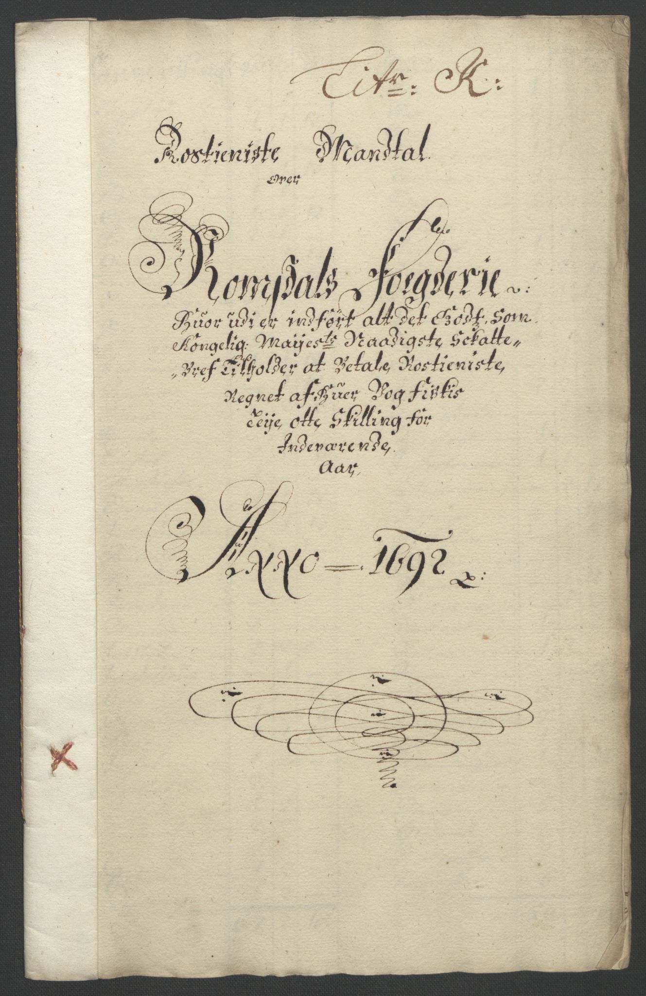 Rentekammeret inntil 1814, Reviderte regnskaper, Fogderegnskap, RA/EA-4092/R55/L3650: Fogderegnskap Romsdal, 1692, p. 128