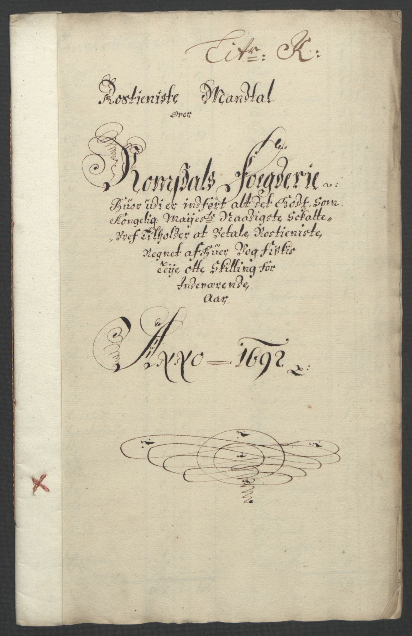 Rentekammeret inntil 1814, Reviderte regnskaper, Fogderegnskap, AV/RA-EA-4092/R55/L3650: Fogderegnskap Romsdal, 1692, p. 128