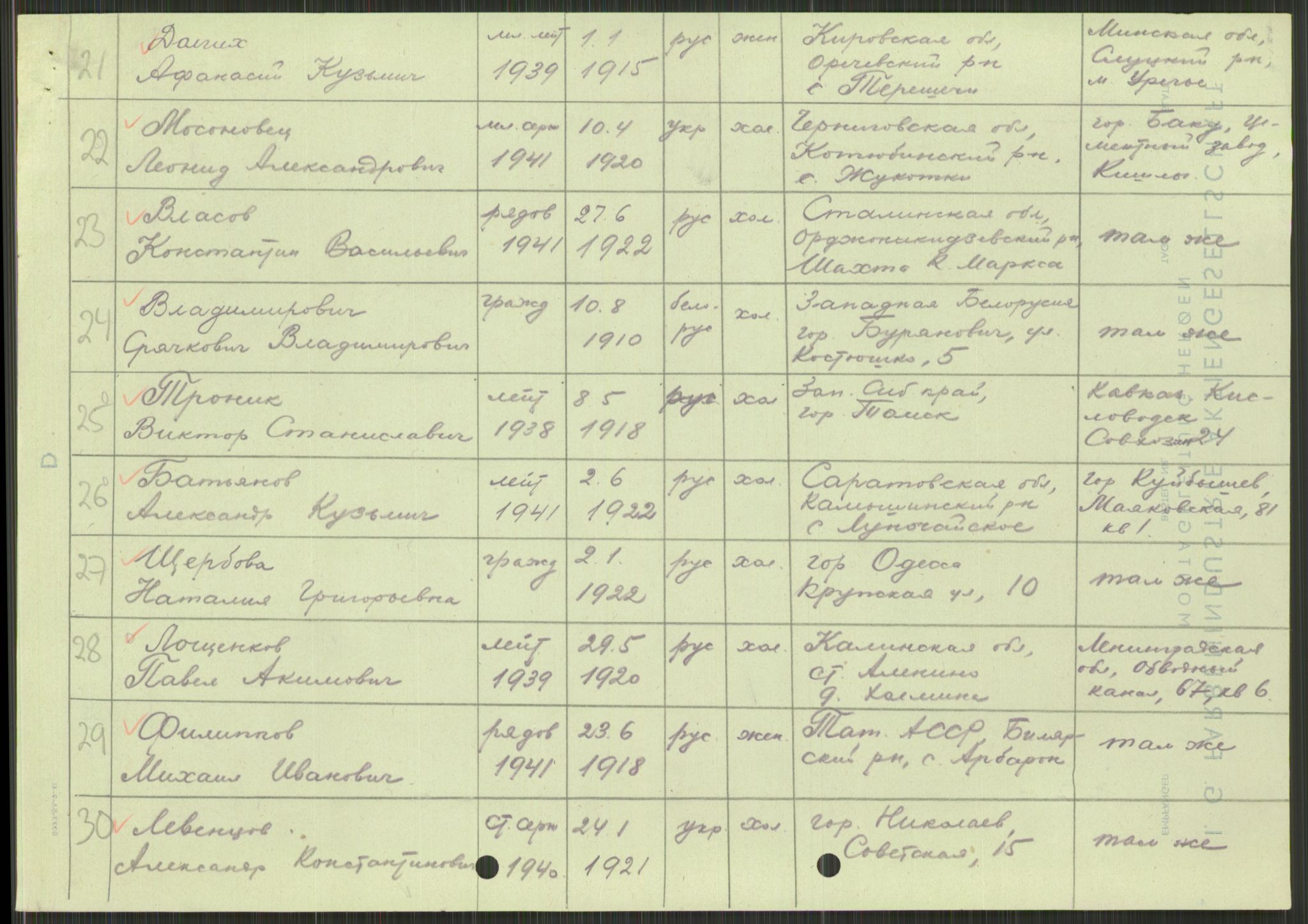 Flyktnings- og fangedirektoratet, Repatrieringskontoret, AV/RA-S-1681/D/Db/L0022: Displaced Persons (DPs) og sivile tyskere, 1945-1948, p. 260