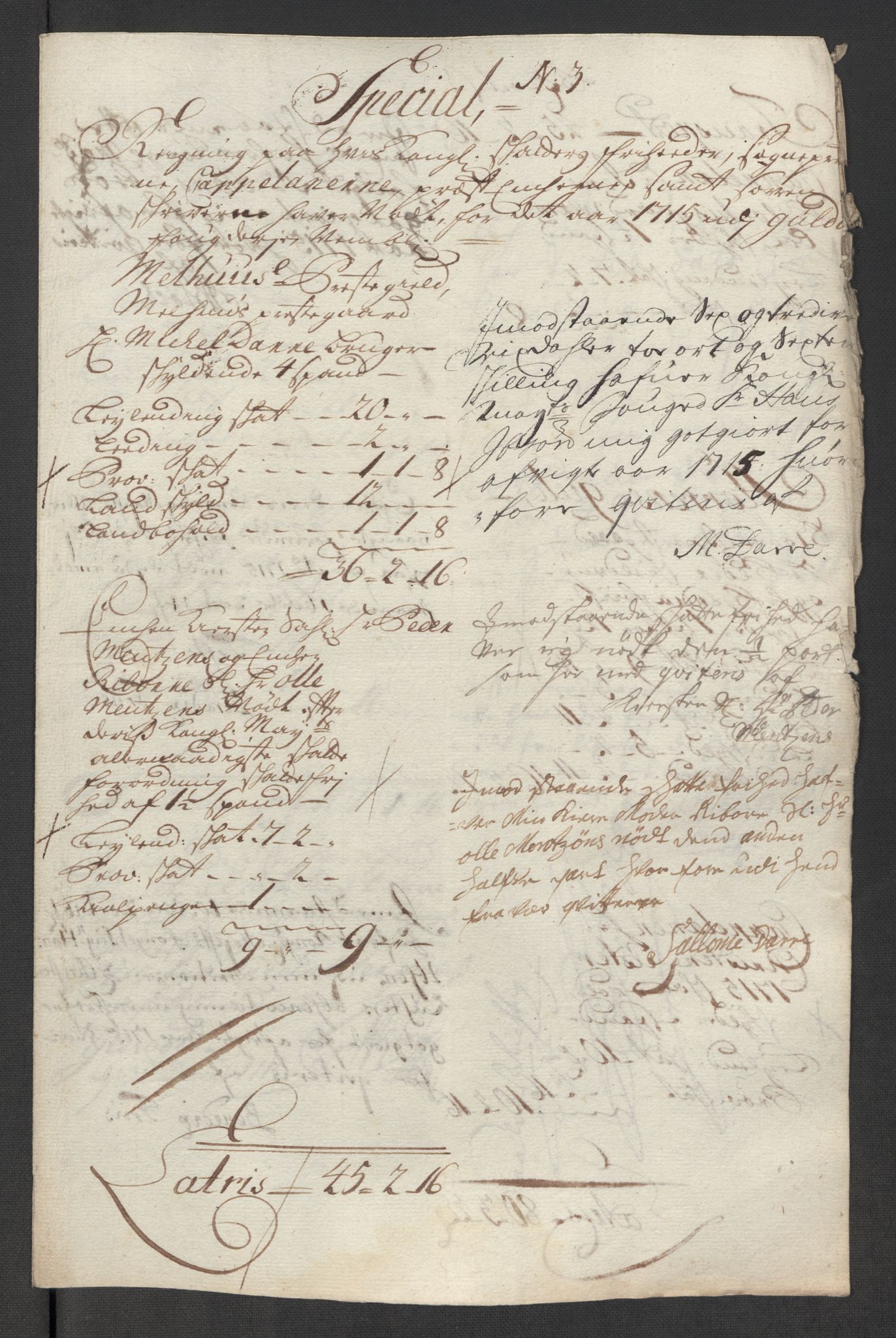 Rentekammeret inntil 1814, Reviderte regnskaper, Fogderegnskap, RA/EA-4092/R60/L3966: Fogderegnskap Orkdal og Gauldal, 1715, p. 507