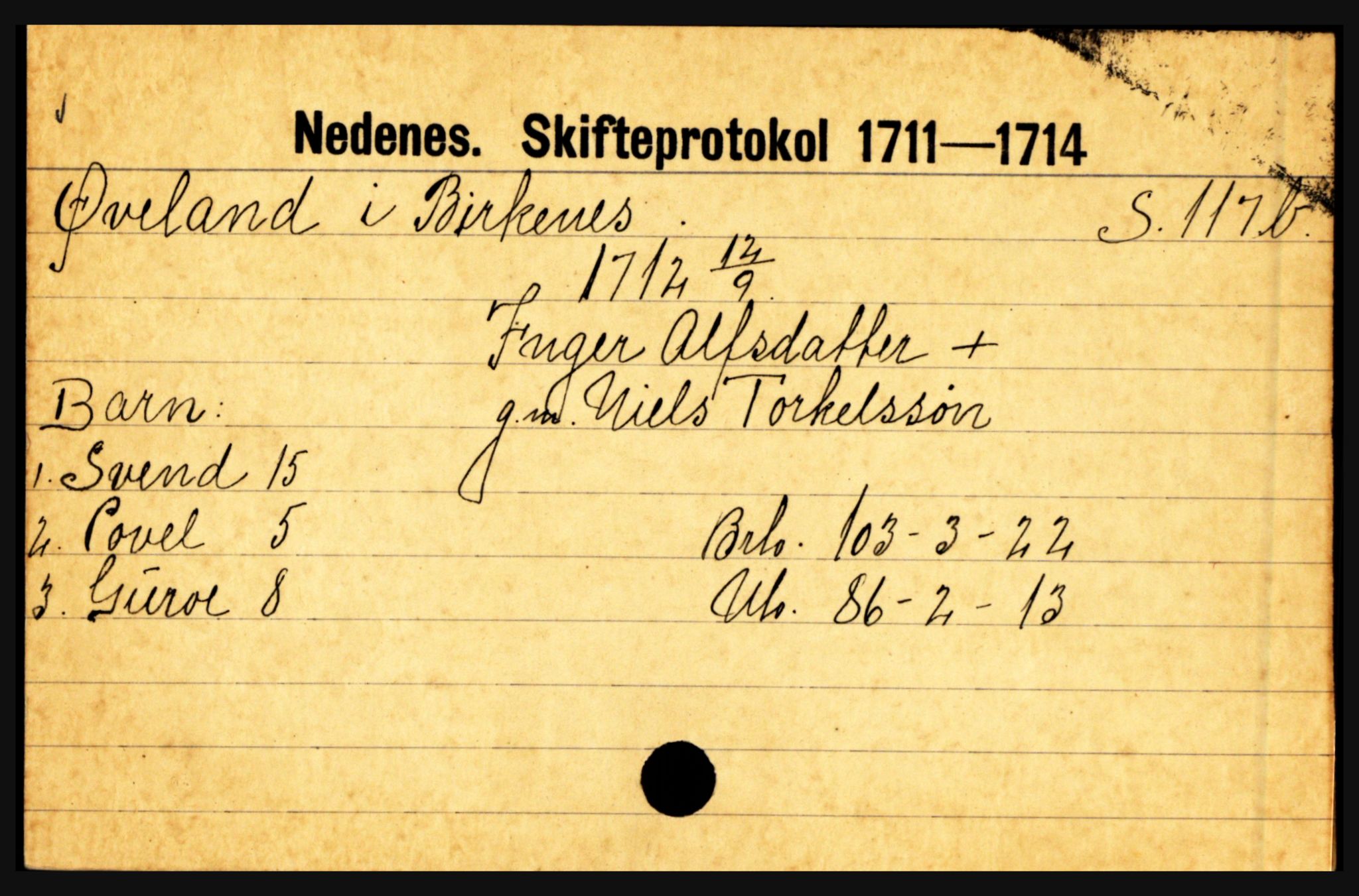 Nedenes sorenskriveri før 1824, AV/SAK-1221-0007/H, p. 34247