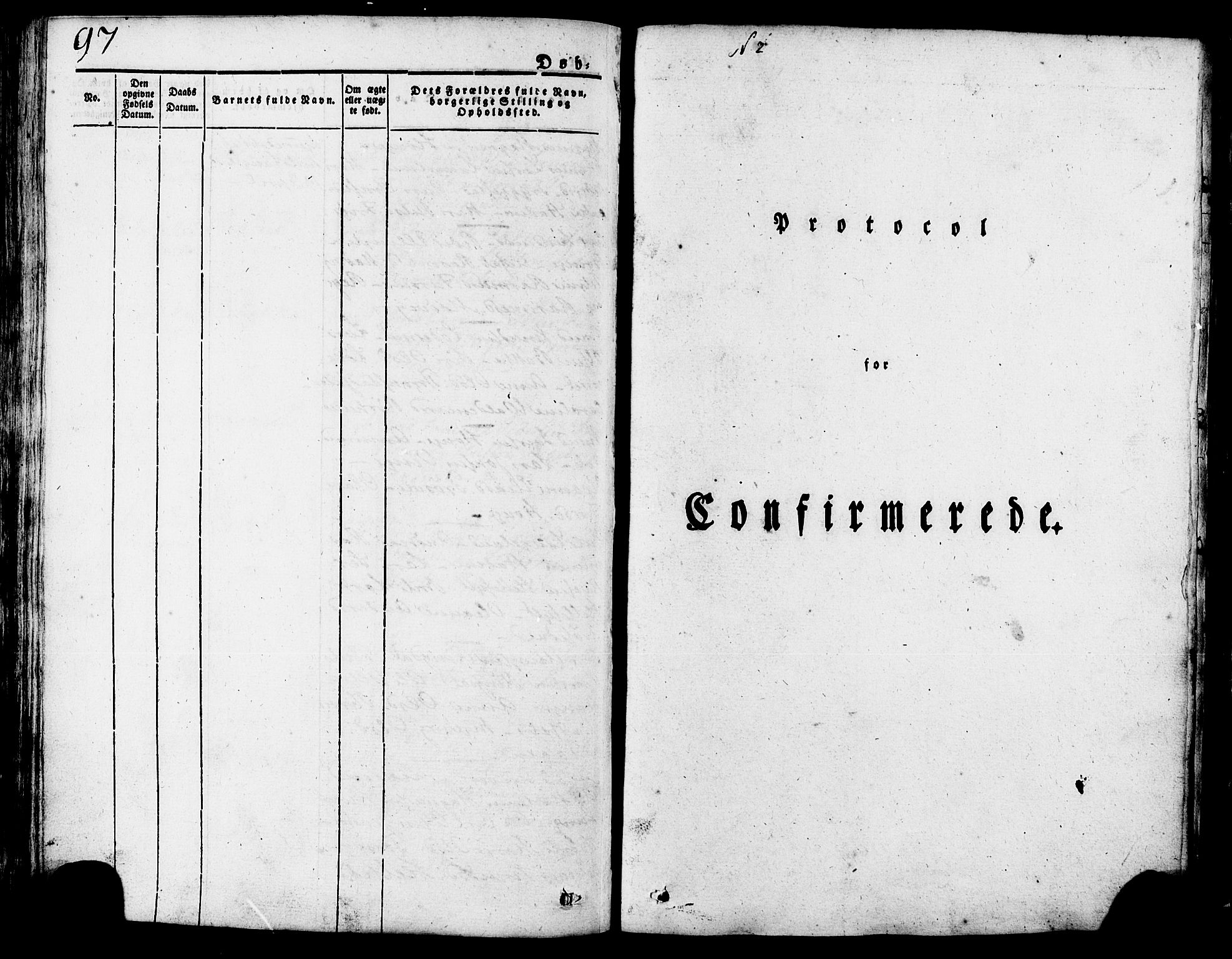 Ministerialprotokoller, klokkerbøker og fødselsregistre - Møre og Romsdal, SAT/A-1454/517/L0221: Parish register (official) no. 517A01, 1827-1858, p. 97