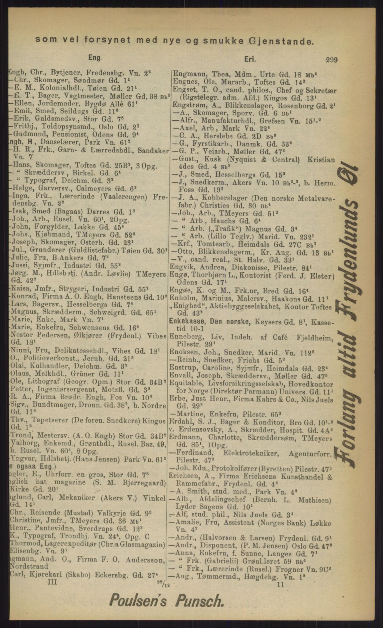 Kristiania/Oslo adressebok, PUBL/-, 1903, p. 299