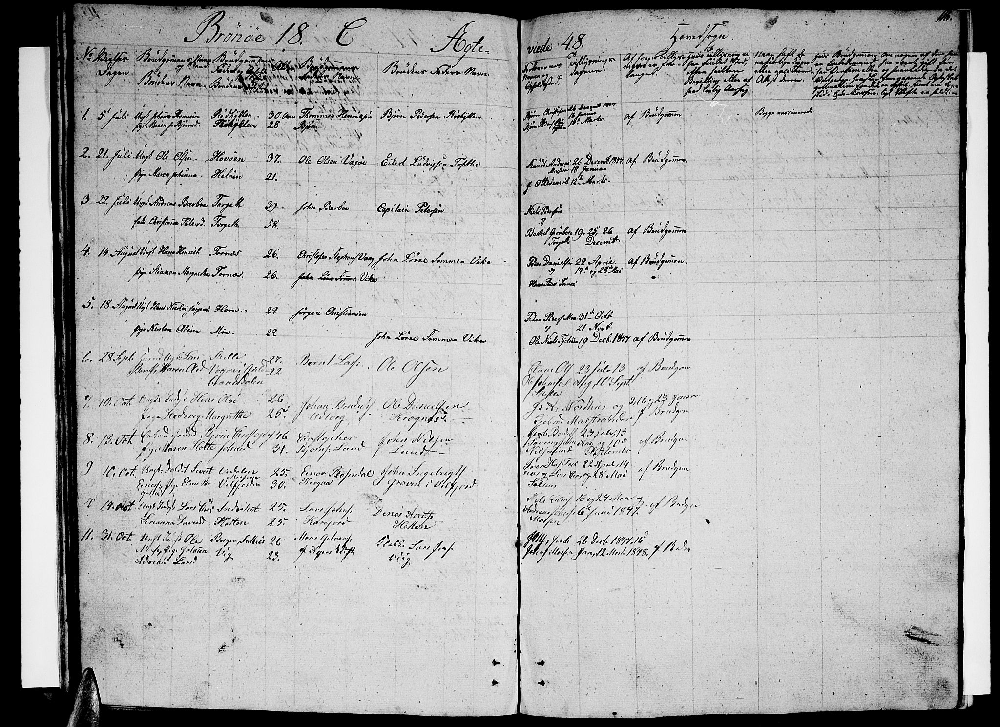 Ministerialprotokoller, klokkerbøker og fødselsregistre - Nordland, AV/SAT-A-1459/813/L0211: Parish register (copy) no. 813C03, 1842-1863, p. 116