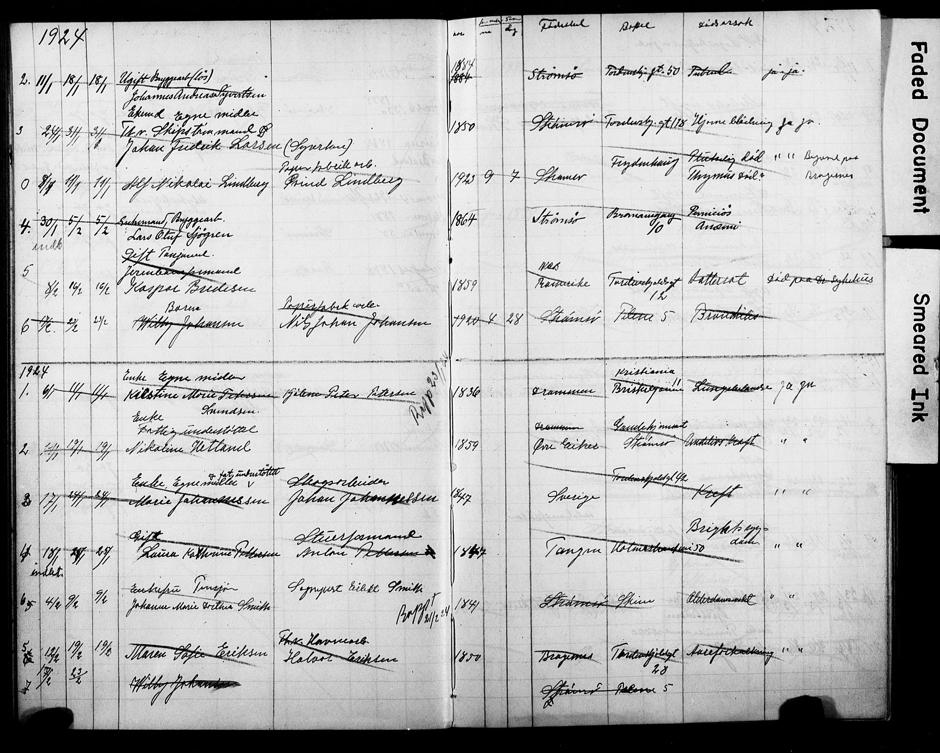 Strømsø kirkebøker, AV/SAKO-A-246/Y/Ya/L0008: Parish register draft no. I 8, 1916-1931