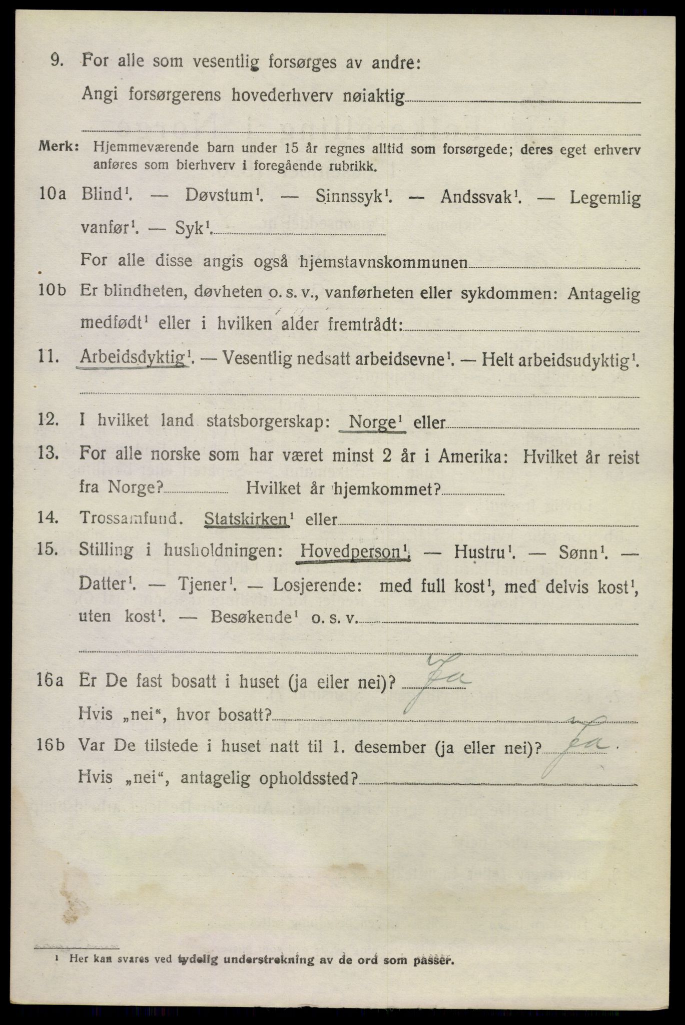 SAKO, 1920 census for Uvdal, 1920, p. 3430