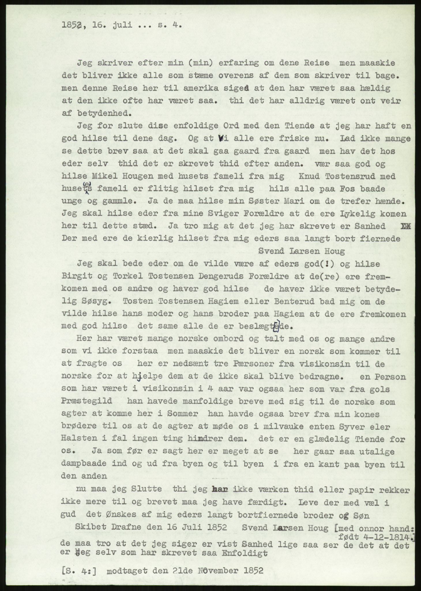 Samlinger til kildeutgivelse, Amerikabrevene, AV/RA-EA-4057/F/L0019: Innlån fra Buskerud: Fonnem - Kristoffersen, 1838-1914, p. 11