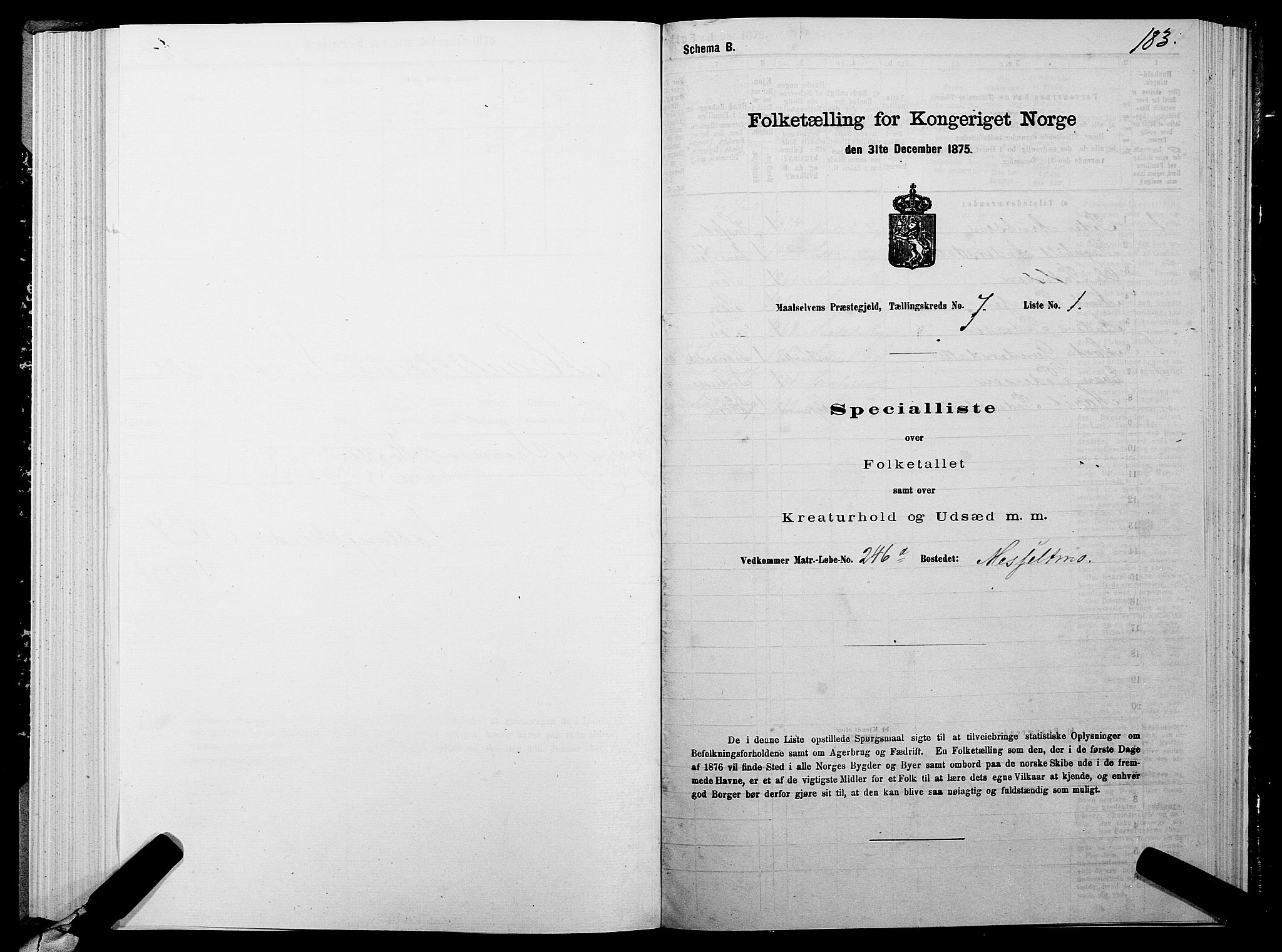 SATØ, 1875 census for 1924P Målselv, 1875, p. 3183