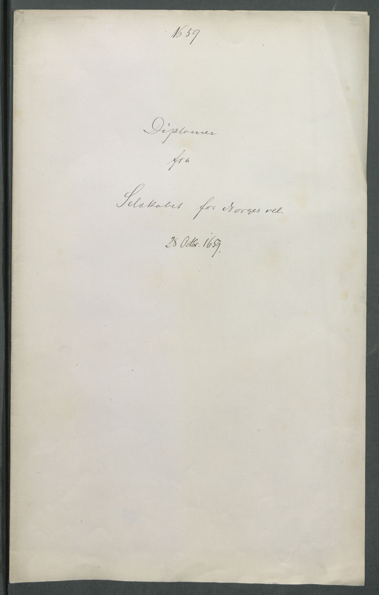 Riksarkivets diplomsamling, AV/RA-EA-5965/F02/L0168: Dokumenter, 1658-1660, p. 110