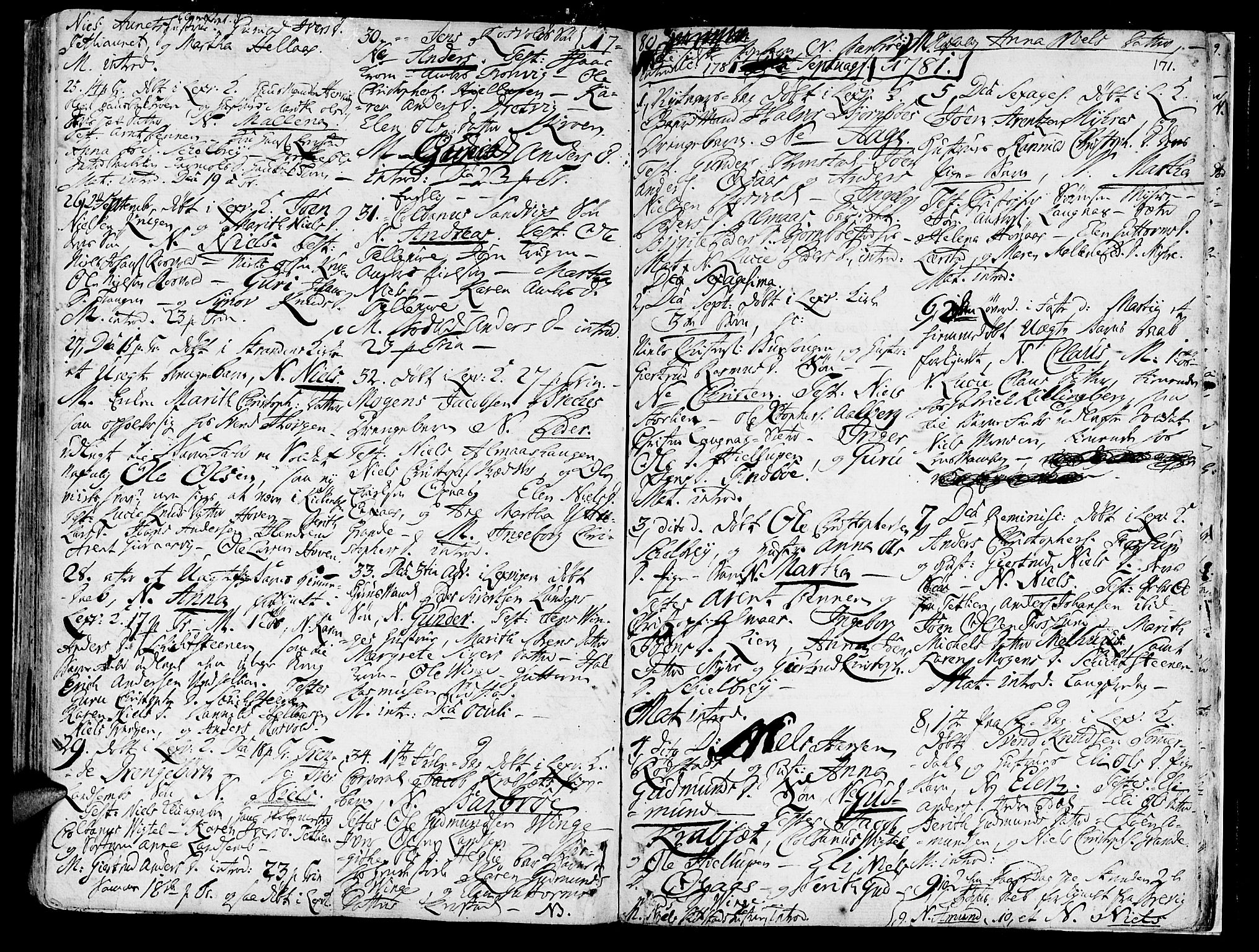 Ministerialprotokoller, klokkerbøker og fødselsregistre - Nord-Trøndelag, SAT/A-1458/701/L0003: Parish register (official) no. 701A03, 1751-1783, p. 171