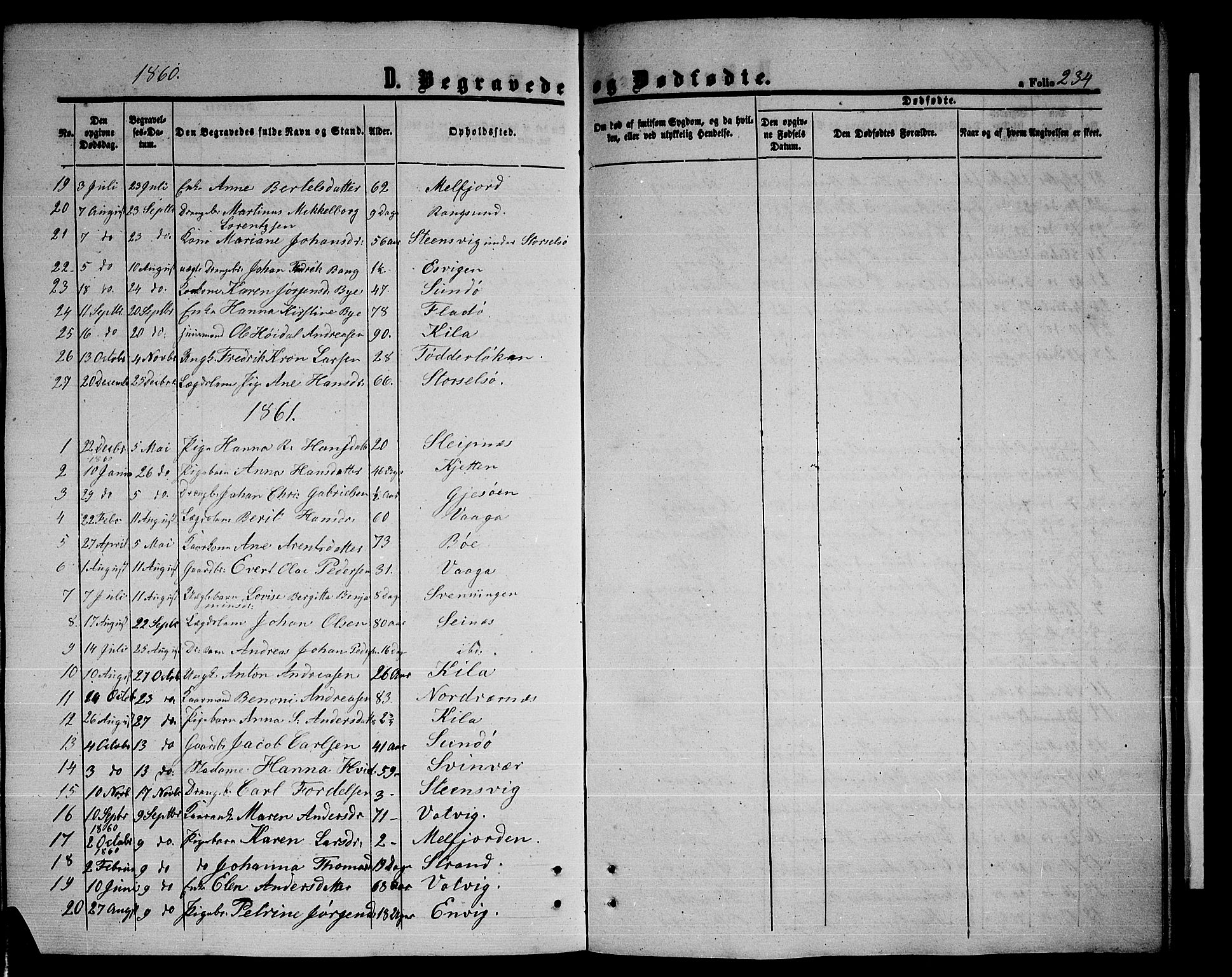 Ministerialprotokoller, klokkerbøker og fødselsregistre - Nordland, SAT/A-1459/841/L0619: Parish register (copy) no. 841C03, 1856-1876, p. 234