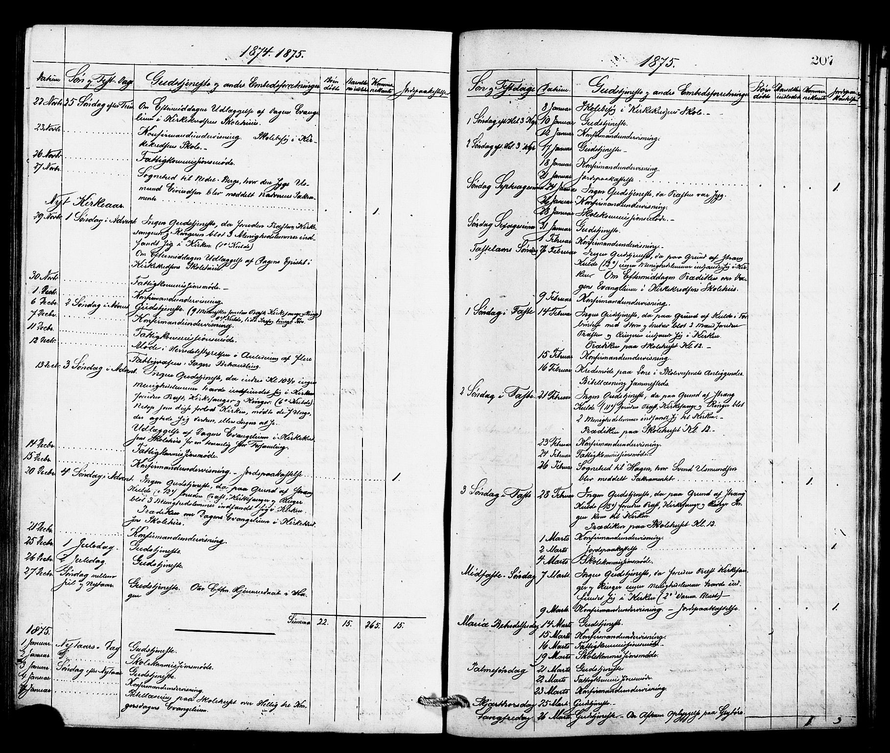 Røldal sokneprestembete, AV/SAB-A-100247: Parish register (official) no. A 4, 1870-1886, p. 207
