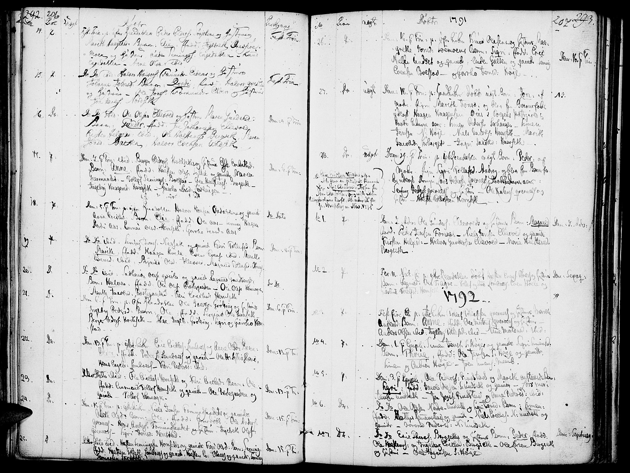 Rendalen prestekontor, AV/SAH-PREST-054/H/Ha/Haa/L0002: Parish register (official) no. 2, 1788-1814, p. 206-207