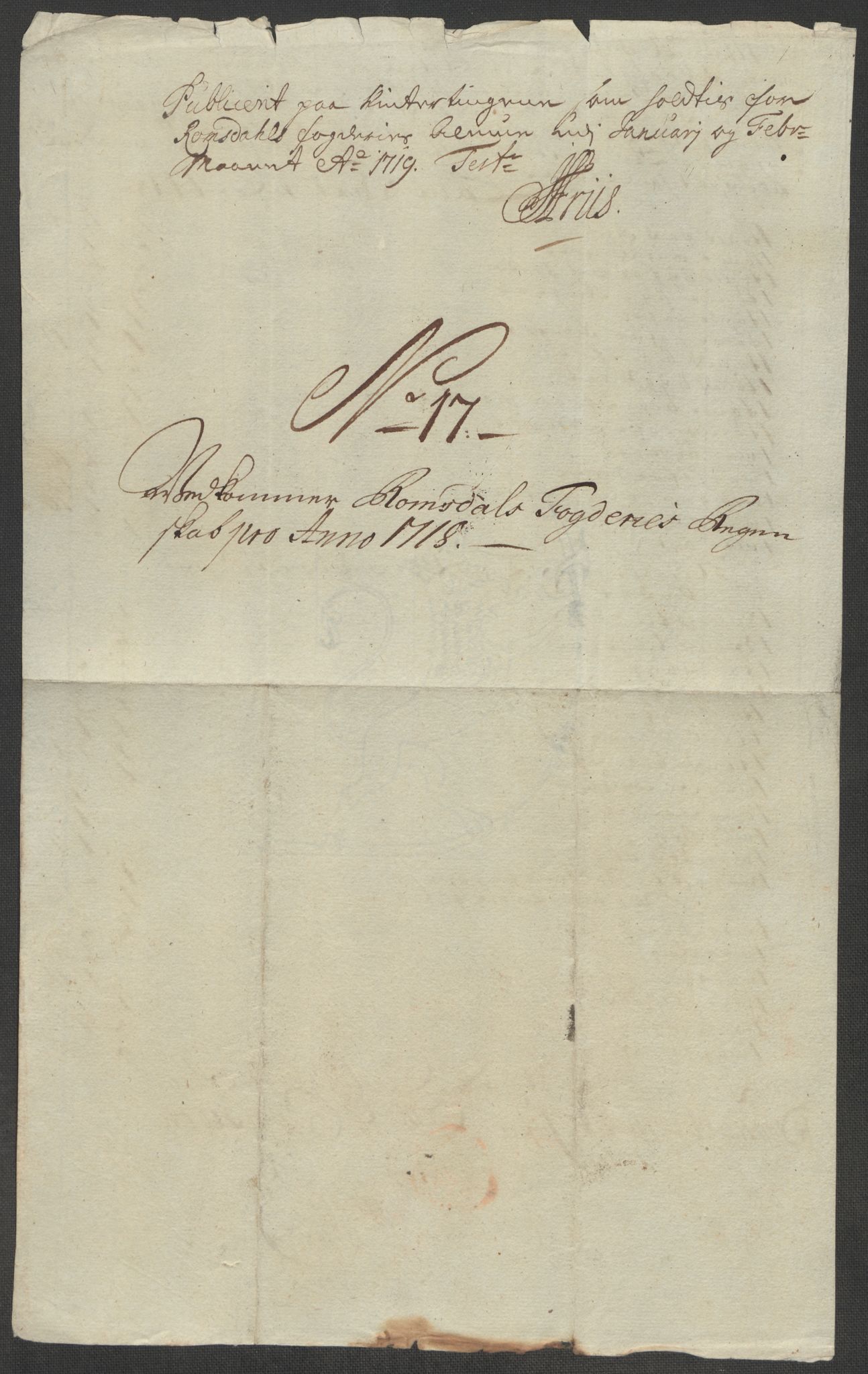 Rentekammeret inntil 1814, Reviderte regnskaper, Fogderegnskap, AV/RA-EA-4092/R55/L3665: Fogderegnskap Romsdal, 1718, p. 158