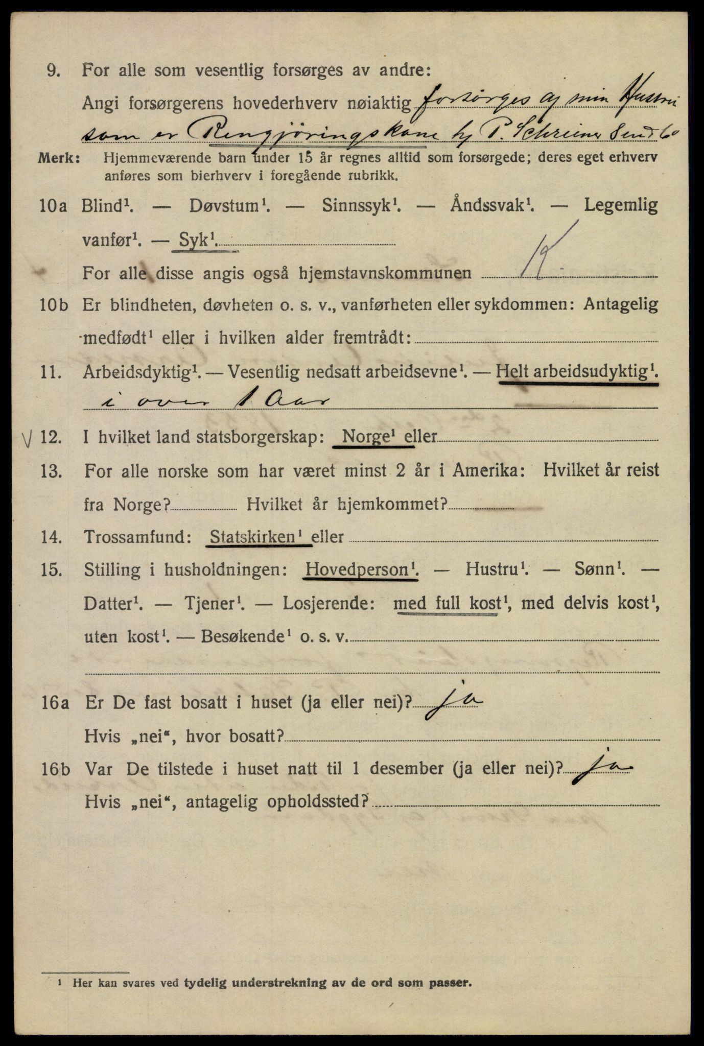 SAO, 1920 census for Kristiania, 1920, p. 539732