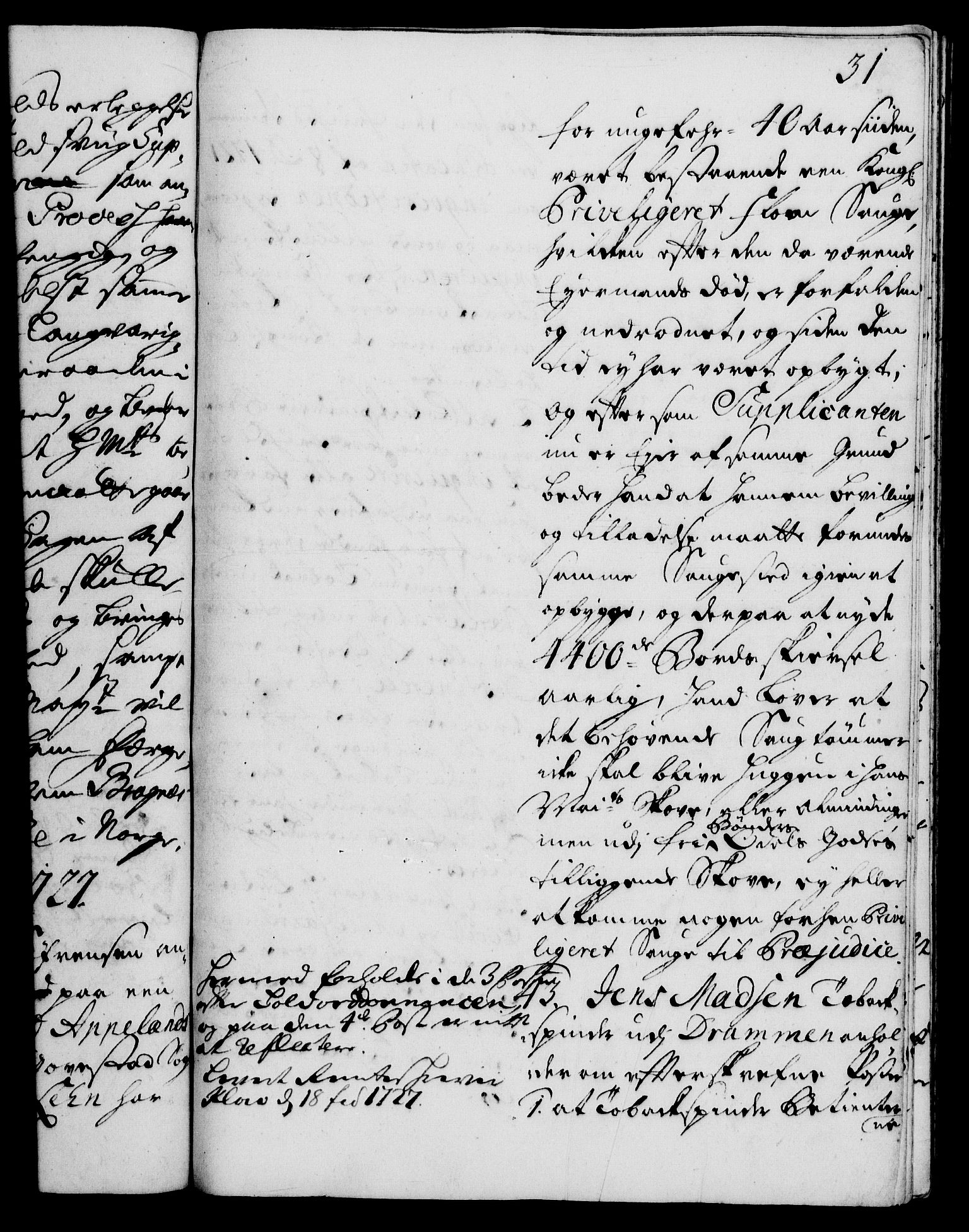 Rentekammeret, Kammerkanselliet, AV/RA-EA-3111/G/Gh/Gha/L0009: Norsk ekstraktmemorialprotokoll (merket RK 53.54), 1726-1728, p. 31