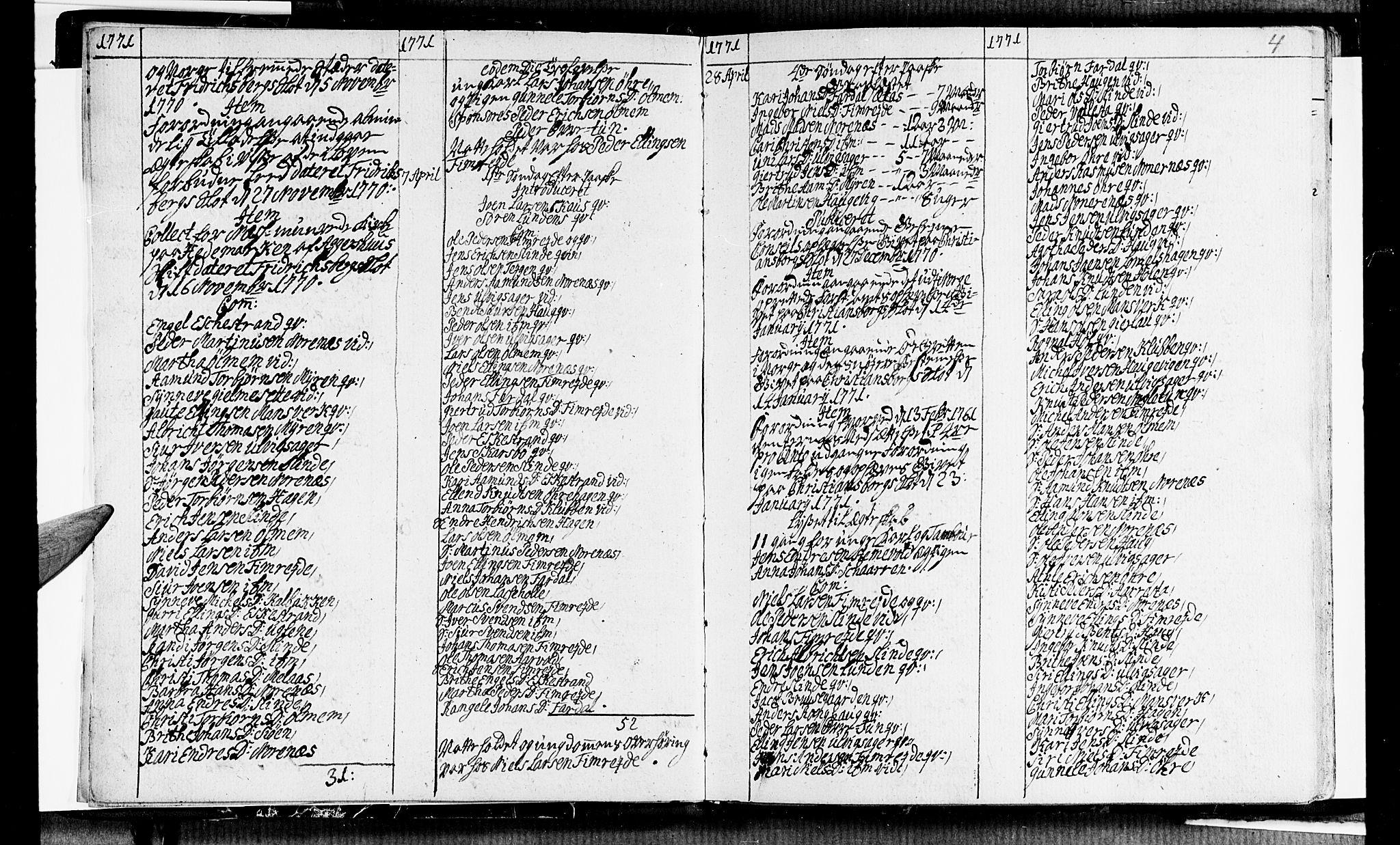 Sogndal sokneprestembete, AV/SAB-A-81301/H/Haa/Haaa/L0006: Parish register (official) no. A 6, 1770-1782, p. 4