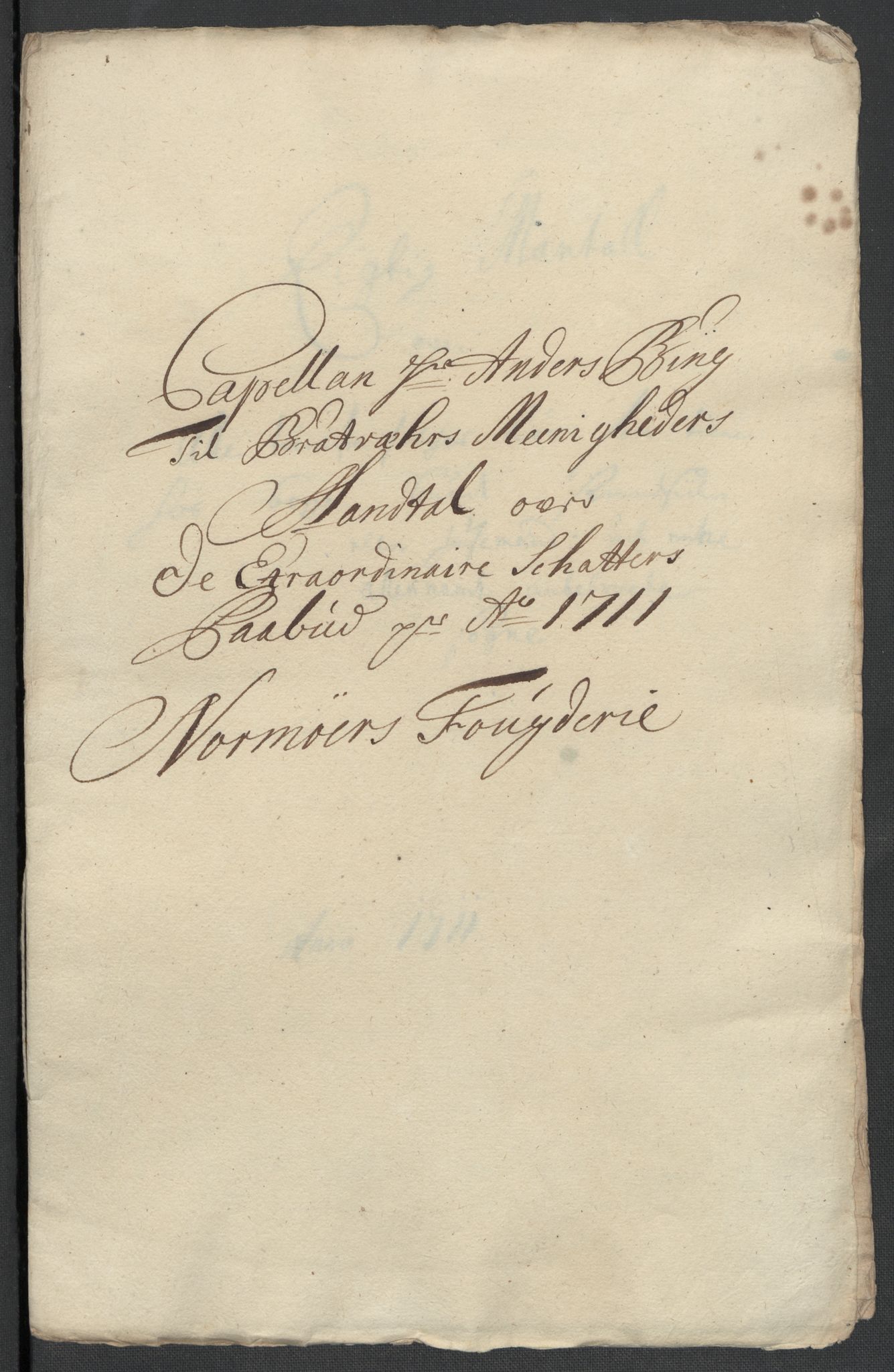 Rentekammeret inntil 1814, Reviderte regnskaper, Fogderegnskap, RA/EA-4092/R56/L3745: Fogderegnskap Nordmøre, 1711, p. 301