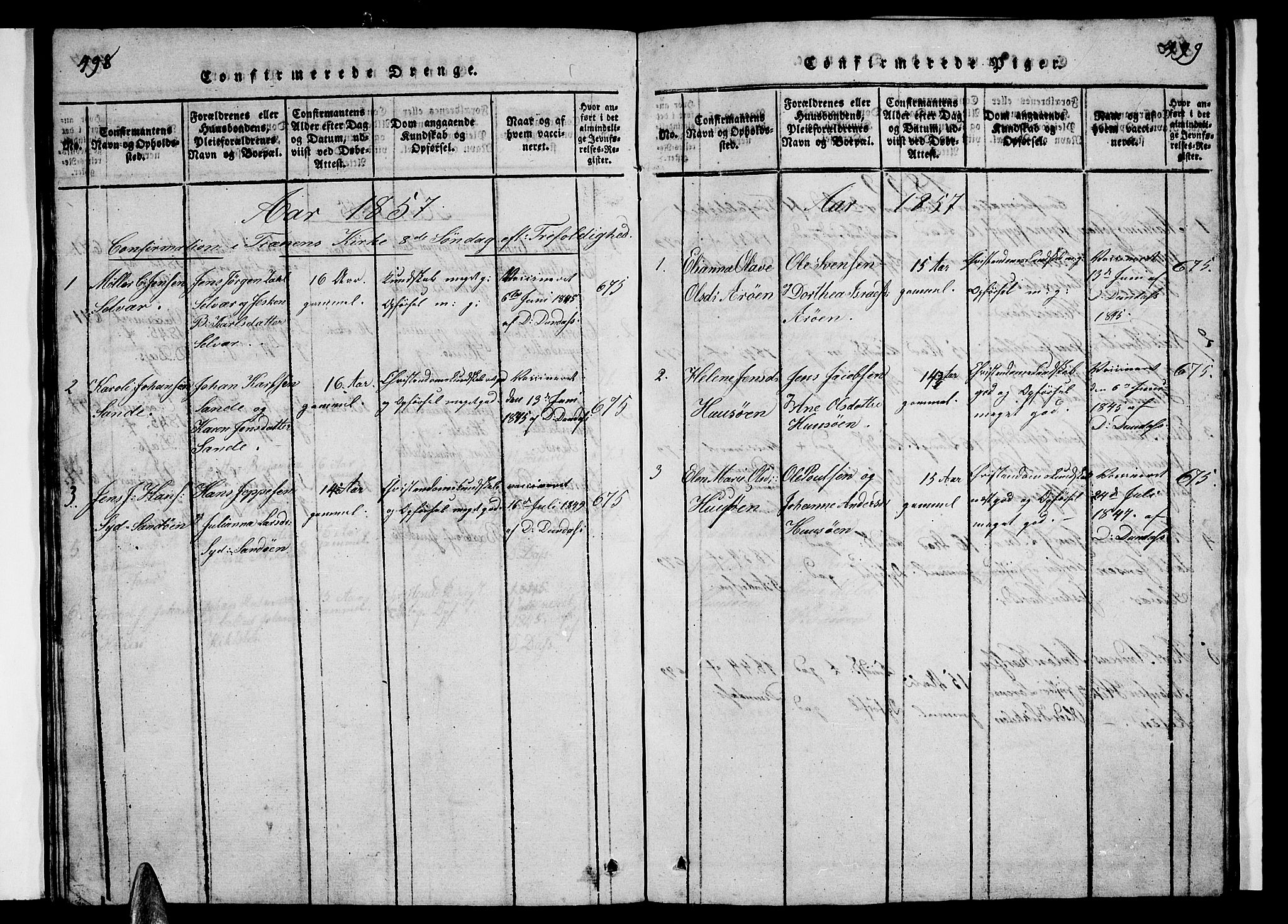 Ministerialprotokoller, klokkerbøker og fødselsregistre - Nordland, SAT/A-1459/840/L0581: Parish register (copy) no. 840C01, 1820-1873, p. 498-499