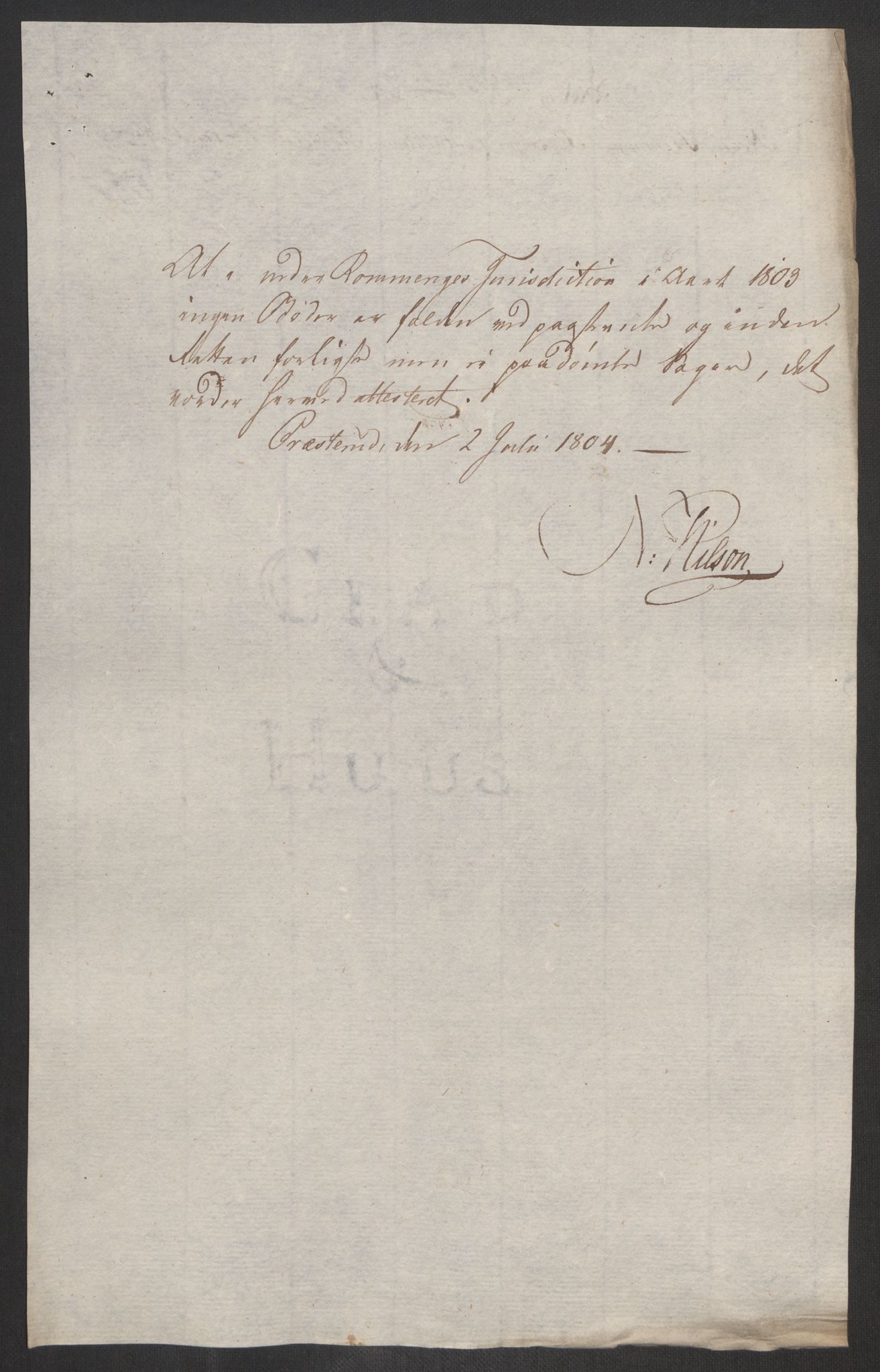 Rentekammeret inntil 1814, Reviderte regnskaper, Fogderegnskap, AV/RA-EA-4092/R11/L0679: Fogderegnskap Nedre Romerike, 1803, p. 203