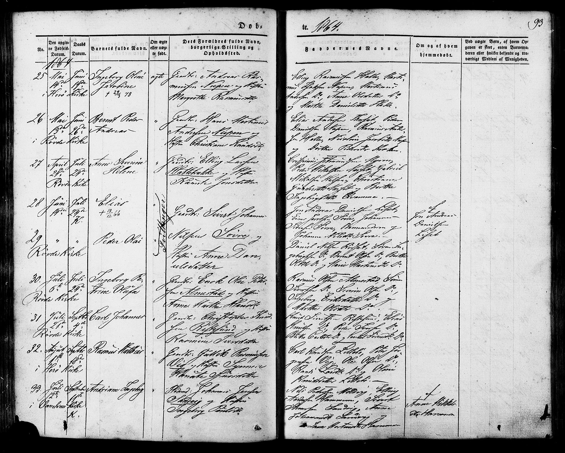 Ministerialprotokoller, klokkerbøker og fødselsregistre - Møre og Romsdal, AV/SAT-A-1454/503/L0034: Parish register (official) no. 503A02, 1841-1884, p. 93