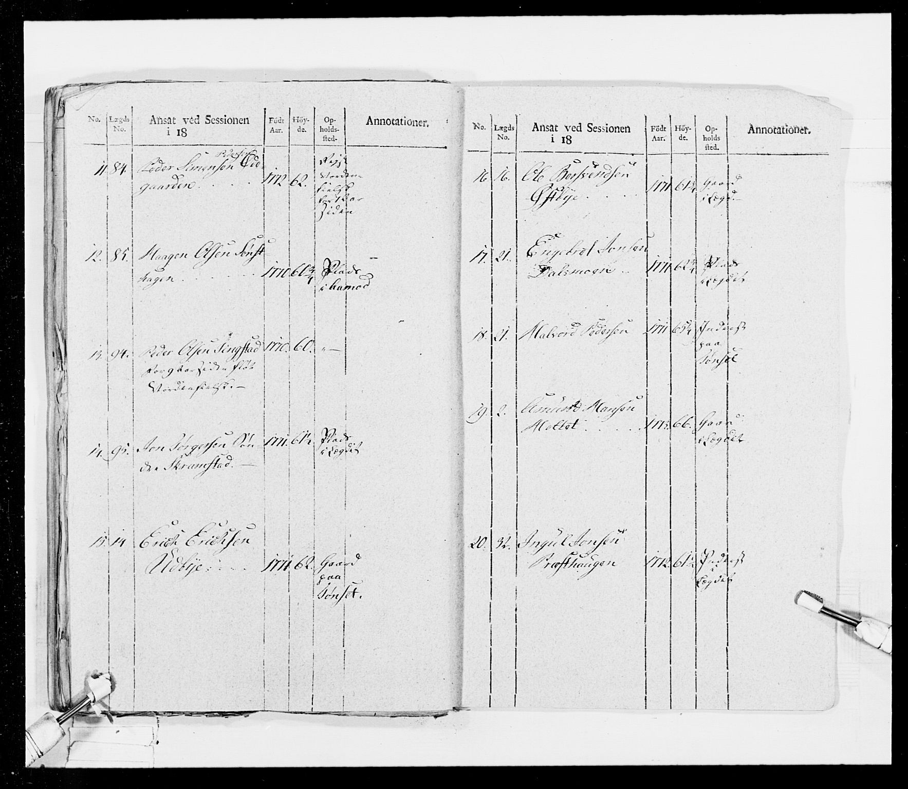 Generalitets- og kommissariatskollegiet, Det kongelige norske kommissariatskollegium, AV/RA-EA-5420/E/Eh/L0026: Skiløperkompaniene, 1805-1810, p. 458