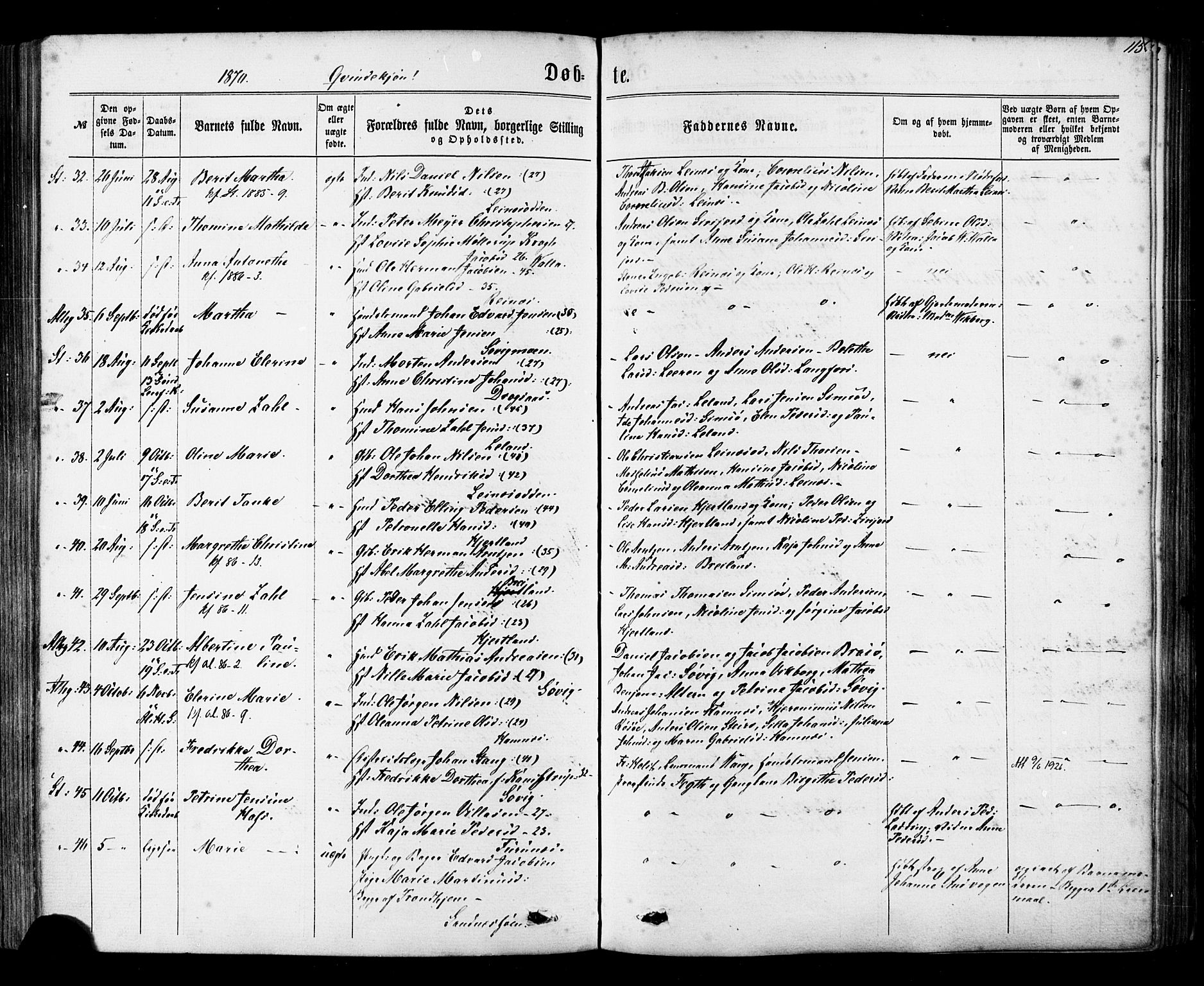 Ministerialprotokoller, klokkerbøker og fødselsregistre - Nordland, SAT/A-1459/830/L0449: Parish register (official) no. 830A13, 1866-1886, p. 115