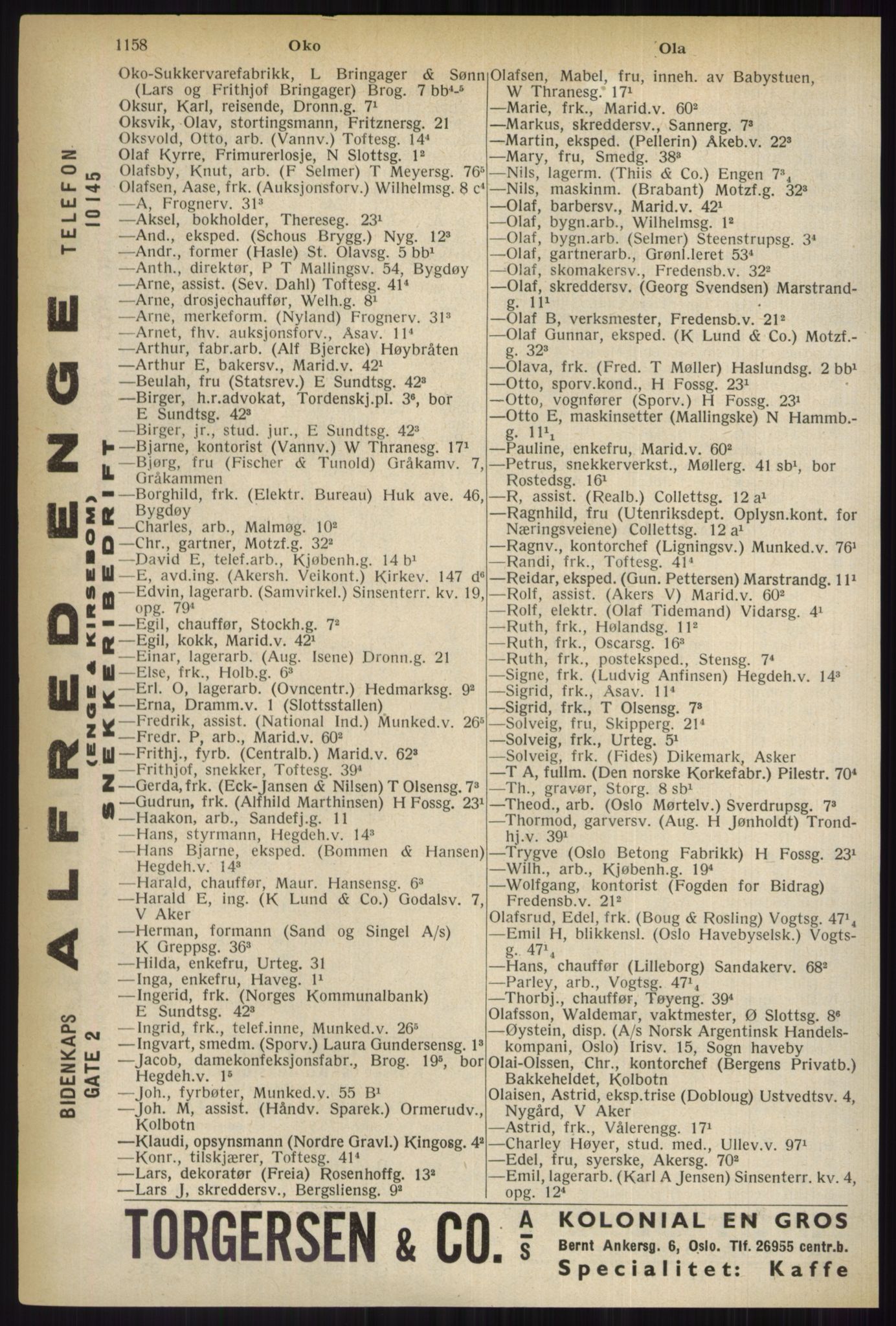 Kristiania/Oslo adressebok, PUBL/-, 1937, p. 1158