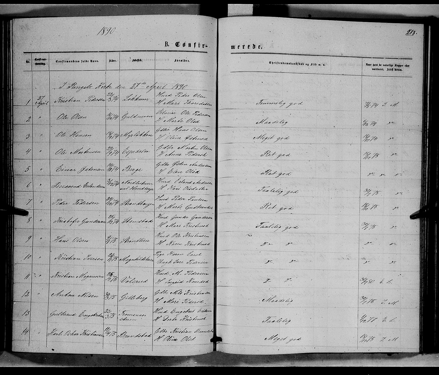 Ringebu prestekontor, SAH/PREST-082/H/Ha/Hab/L0006: Parish register (copy) no. 6, 1880-1898, p. 218