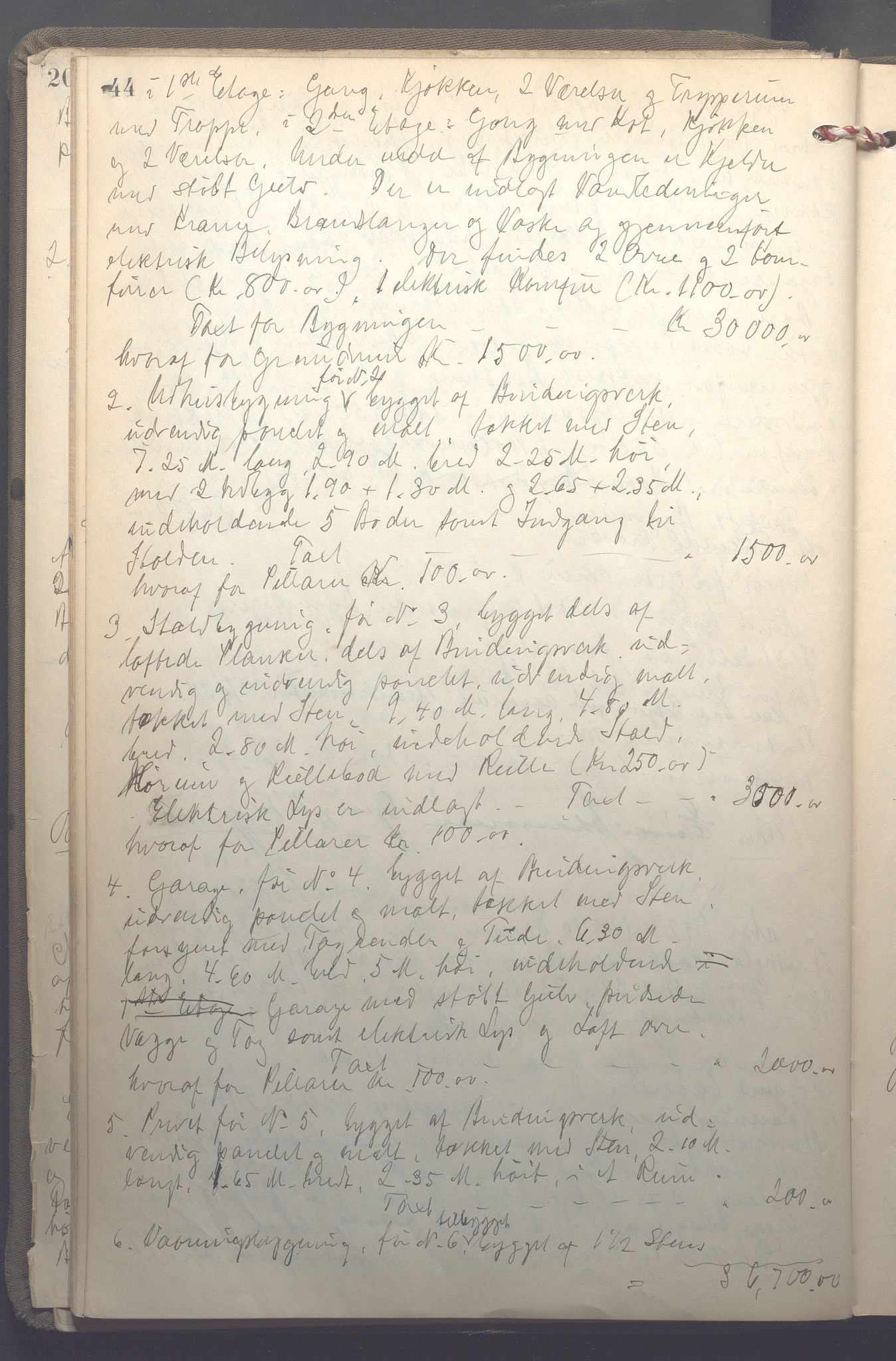 Lensmennene i Aker, OBA/A-10133/F/Fb/L0002: Branntakstprotokoll, 1922-1929, p. 44