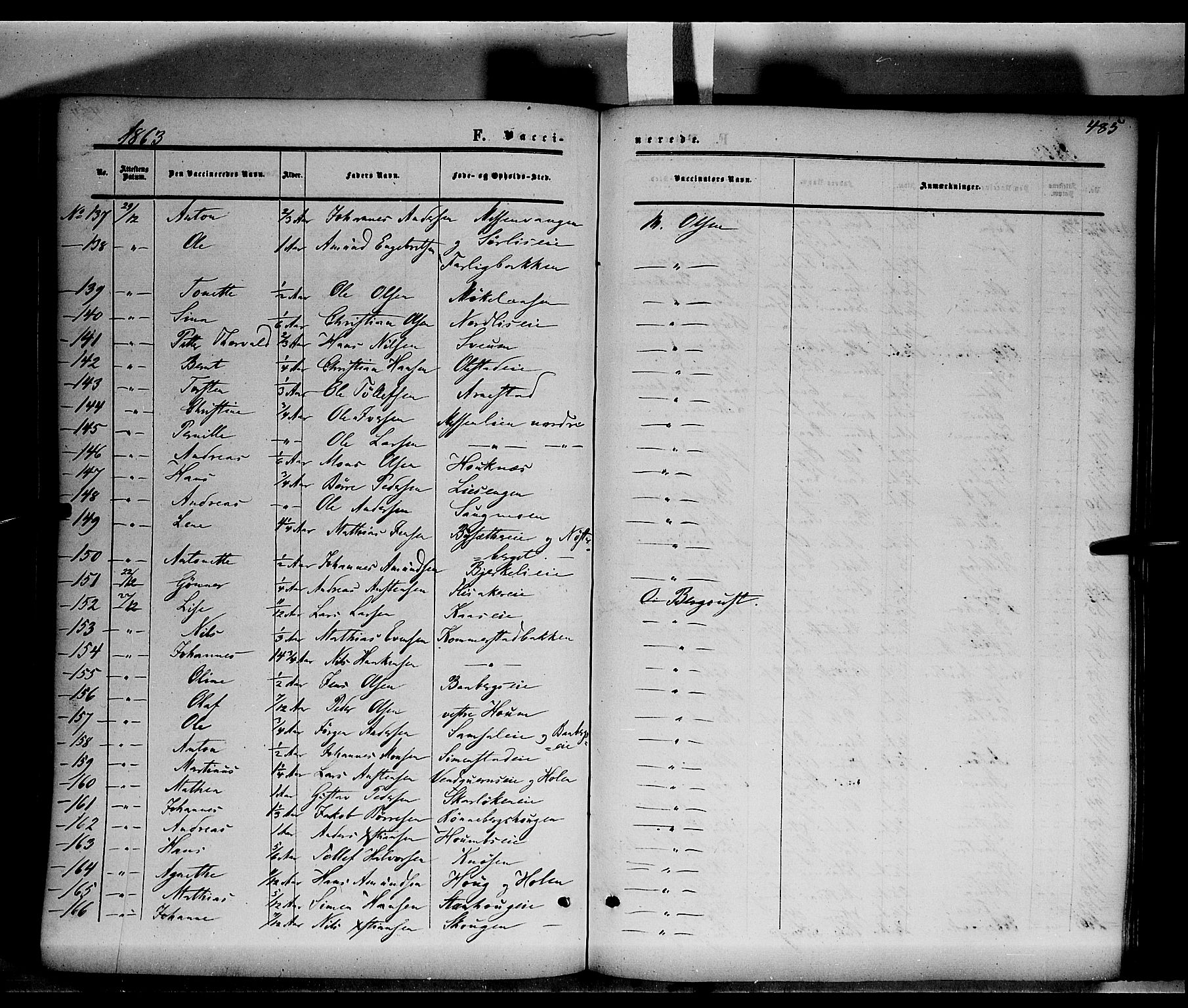 Ringsaker prestekontor, AV/SAH-PREST-014/K/Ka/L0010: Parish register (official) no. 10, 1861-1869, p. 485