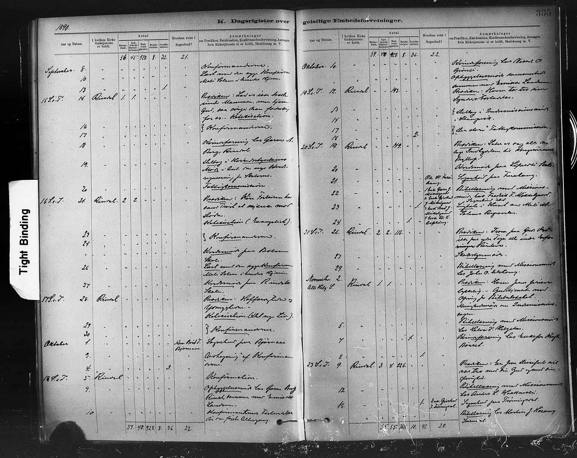 Ministerialprotokoller, klokkerbøker og fødselsregistre - Møre og Romsdal, AV/SAT-A-1454/598/L1069: Parish register (official) no. 598A03, 1882-1895, p. 335