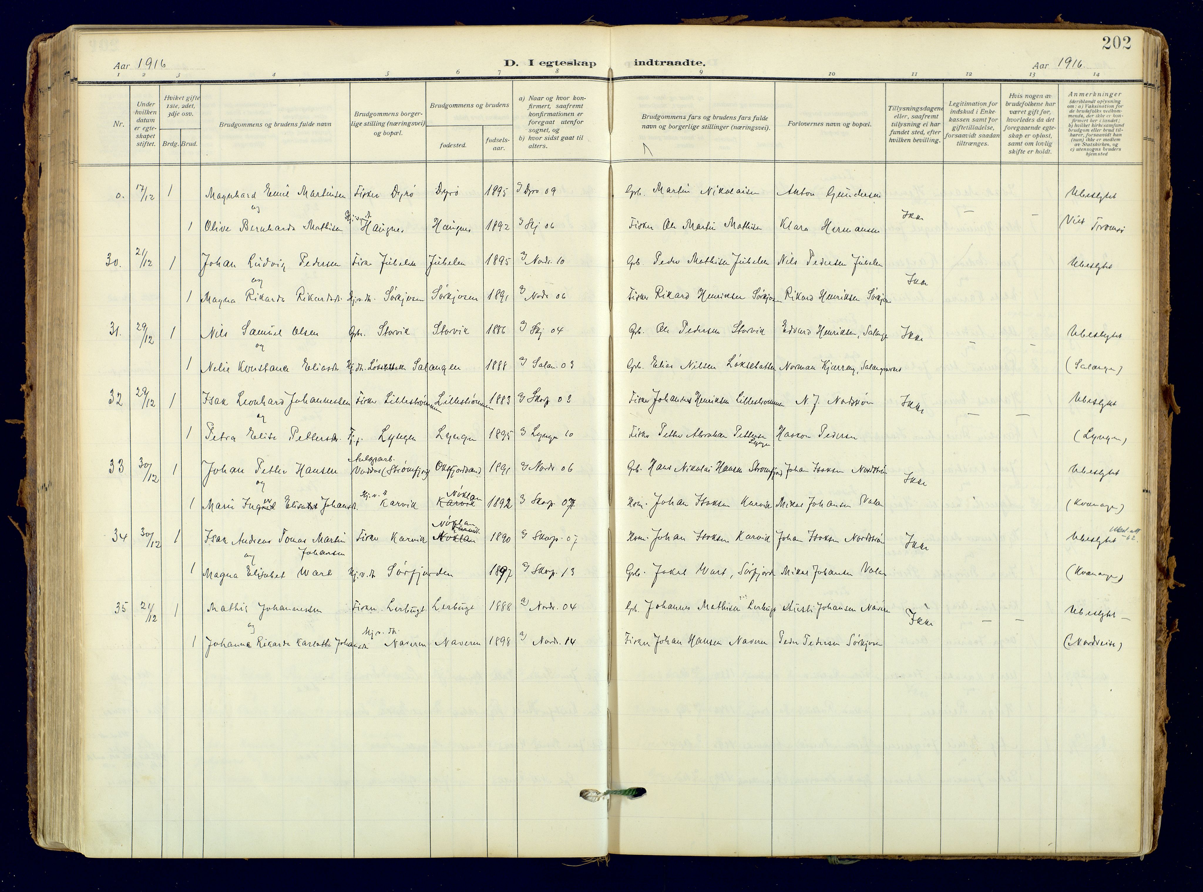 Skjervøy sokneprestkontor, SATØ/S-1300/H/Ha/Haa: Parish register (official) no. 18, 1910-1926, p. 202