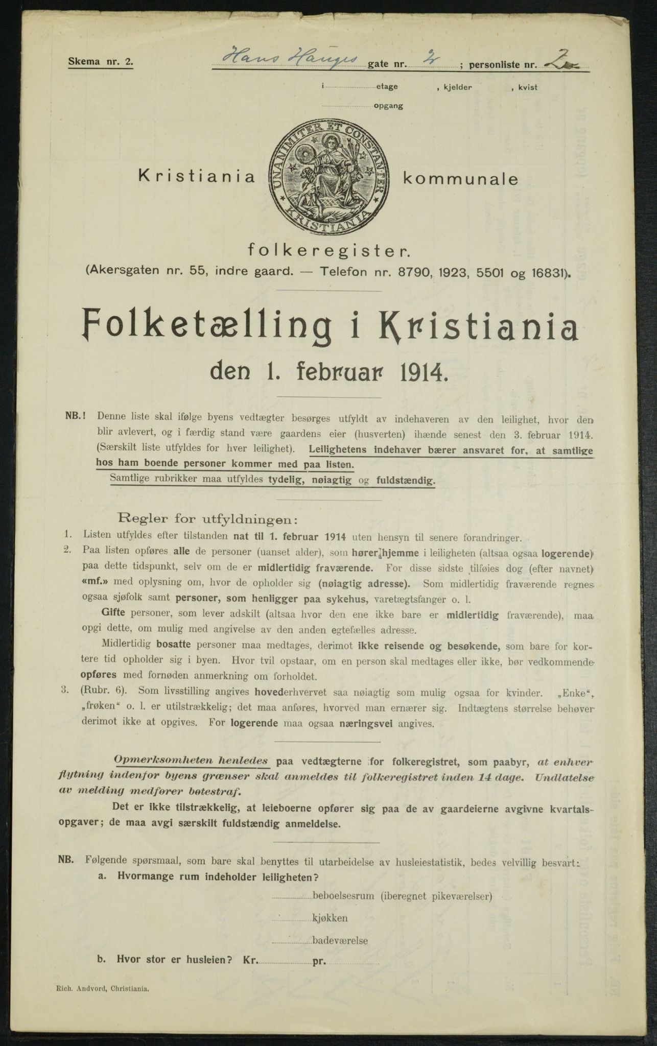 OBA, Municipal Census 1914 for Kristiania, 1914, p. 34793