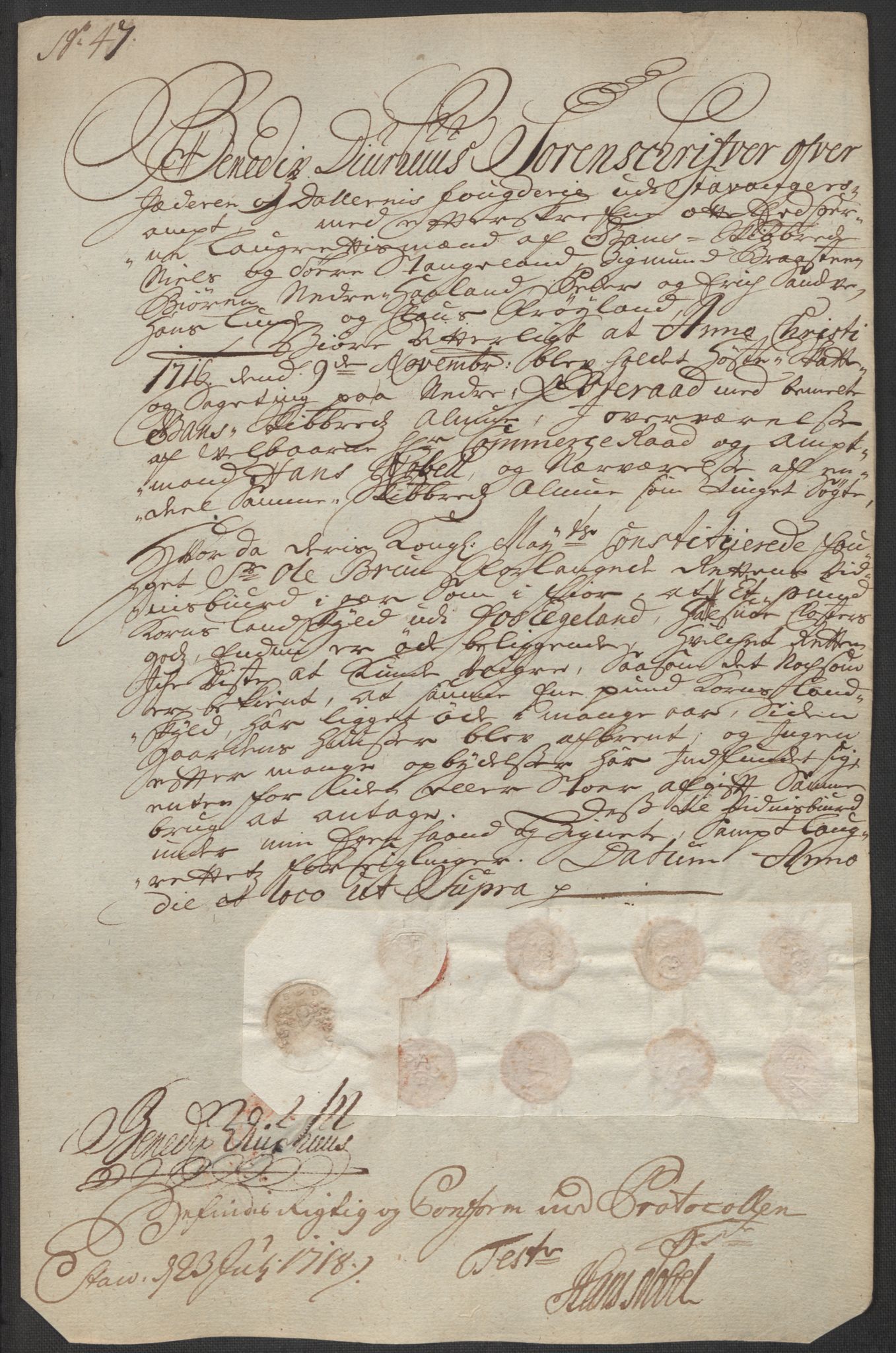 Rentekammeret inntil 1814, Reviderte regnskaper, Fogderegnskap, AV/RA-EA-4092/R46/L2740: Fogderegnskap Jæren og Dalane, 1715-1716, p. 467